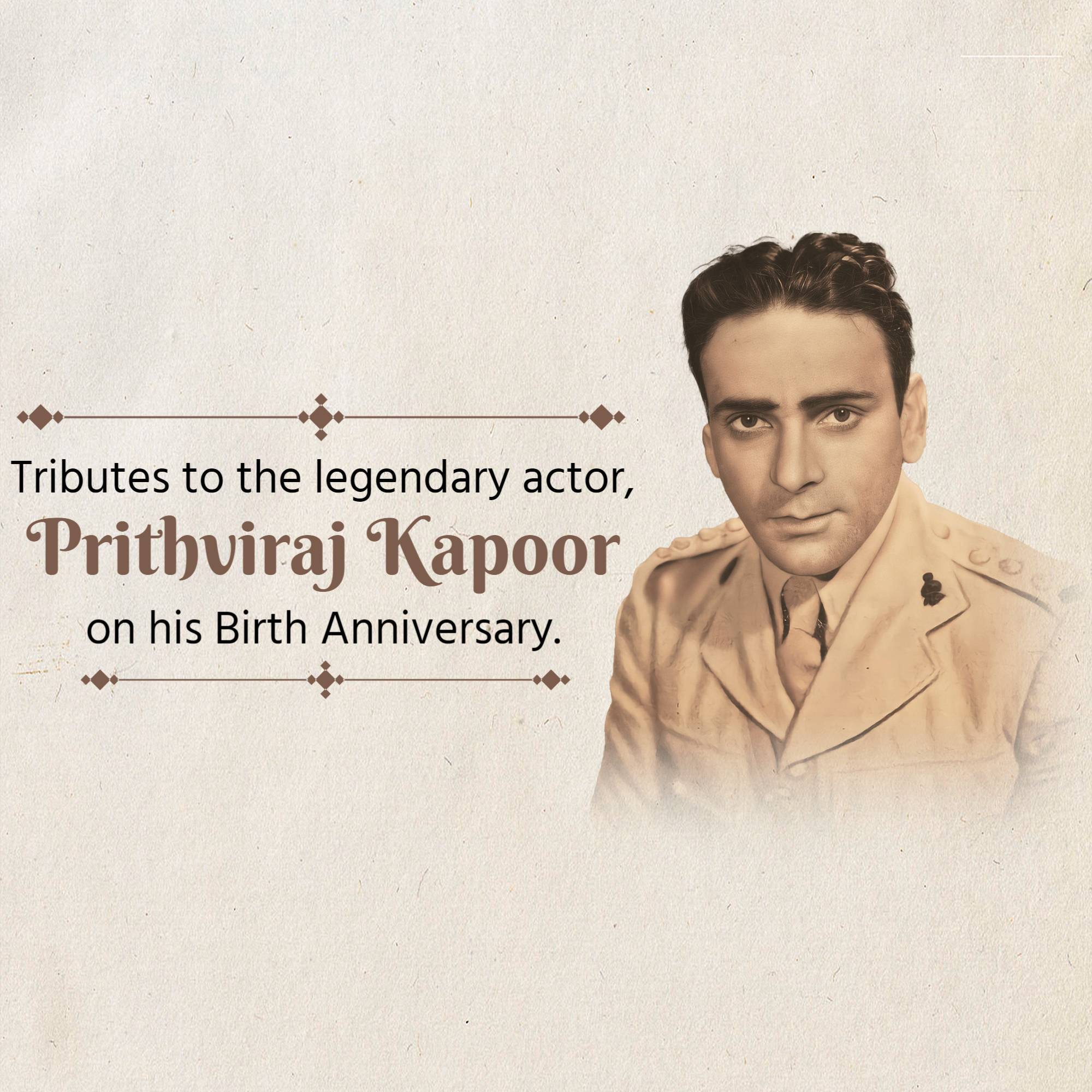 Prithviraj Kapoor Jayanti