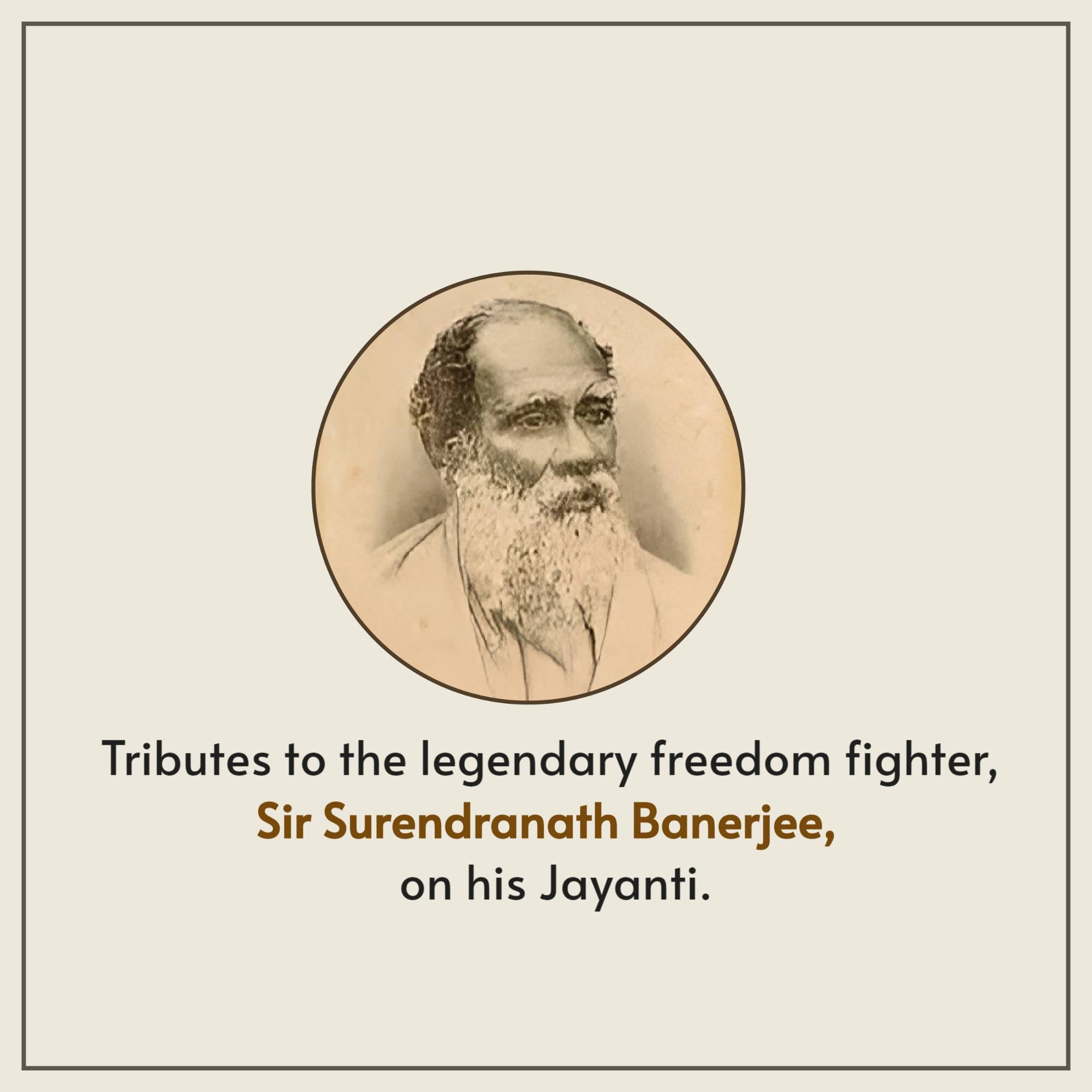 Surendranath Banerjee Jayanti