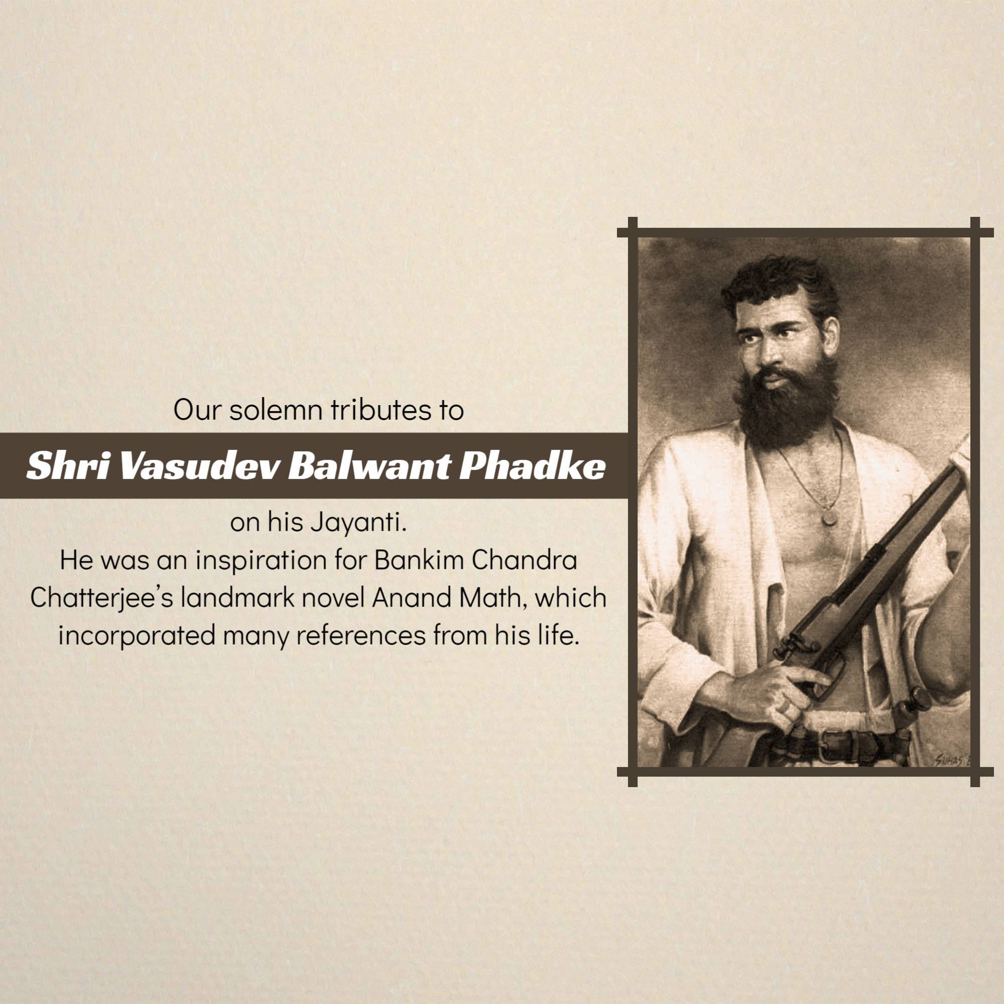 Vasudev Balwant Phadke Jayanti