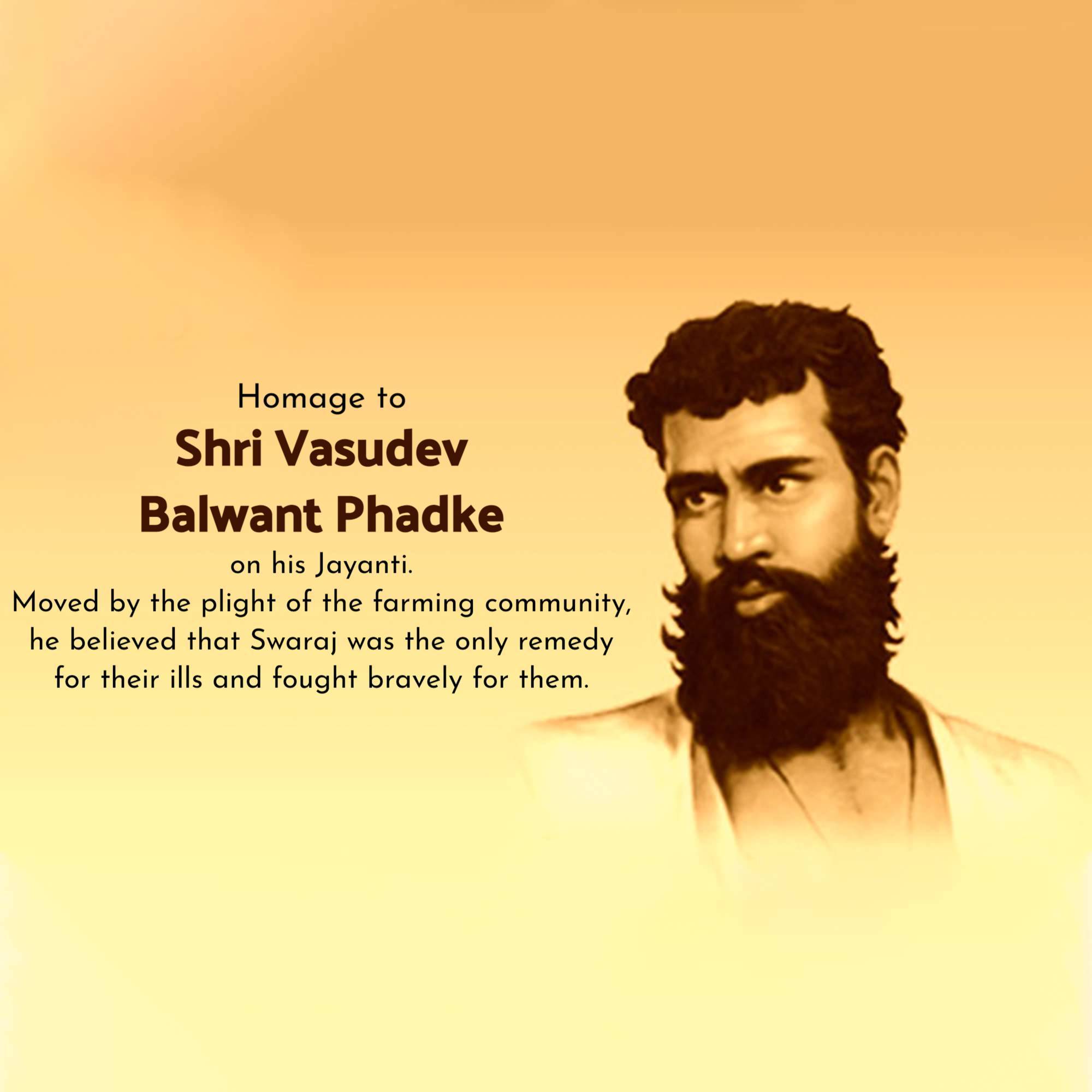 Vasudev Balwant Phadke Jayanti