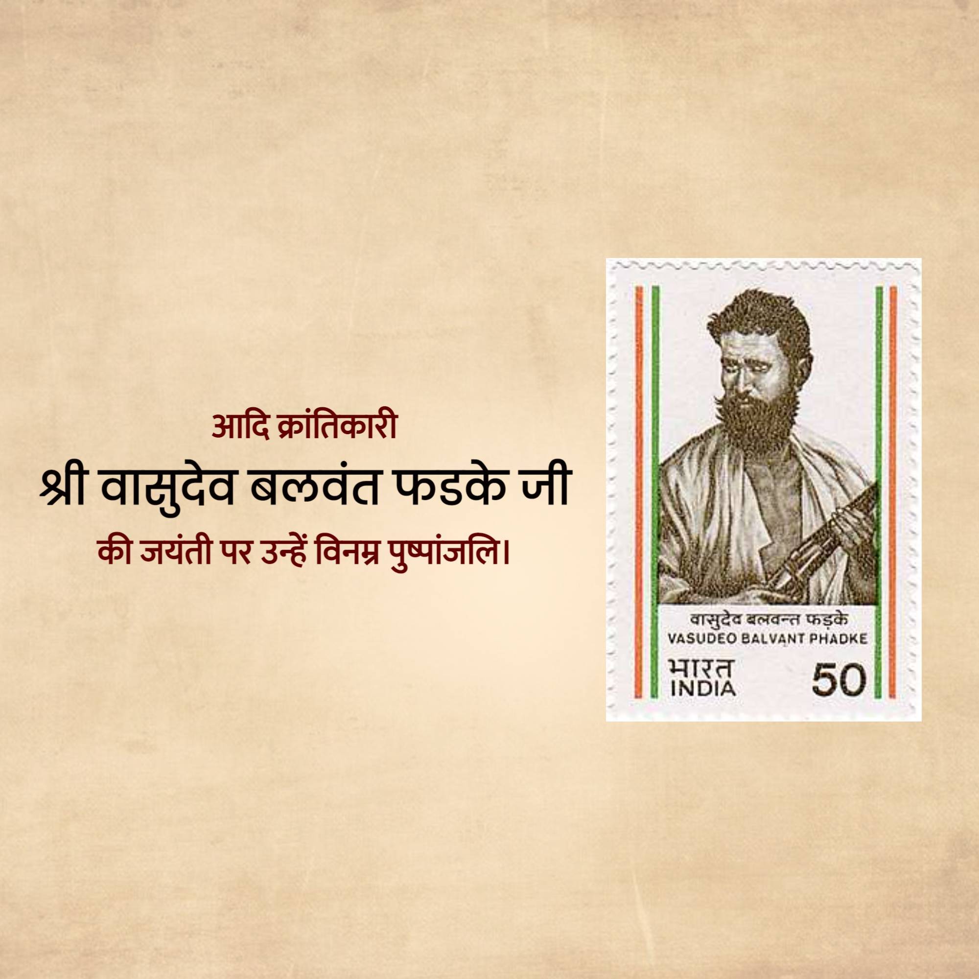 Vasudev Balwant Phadke Jayanti