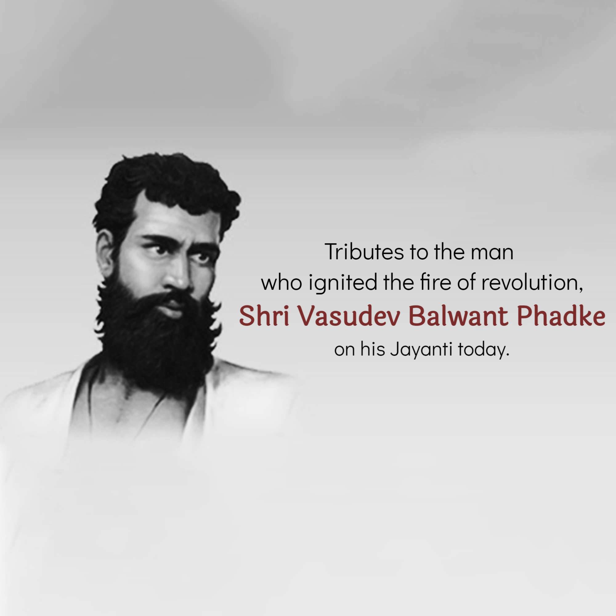 Vasudev Balwant Phadke Jayanti