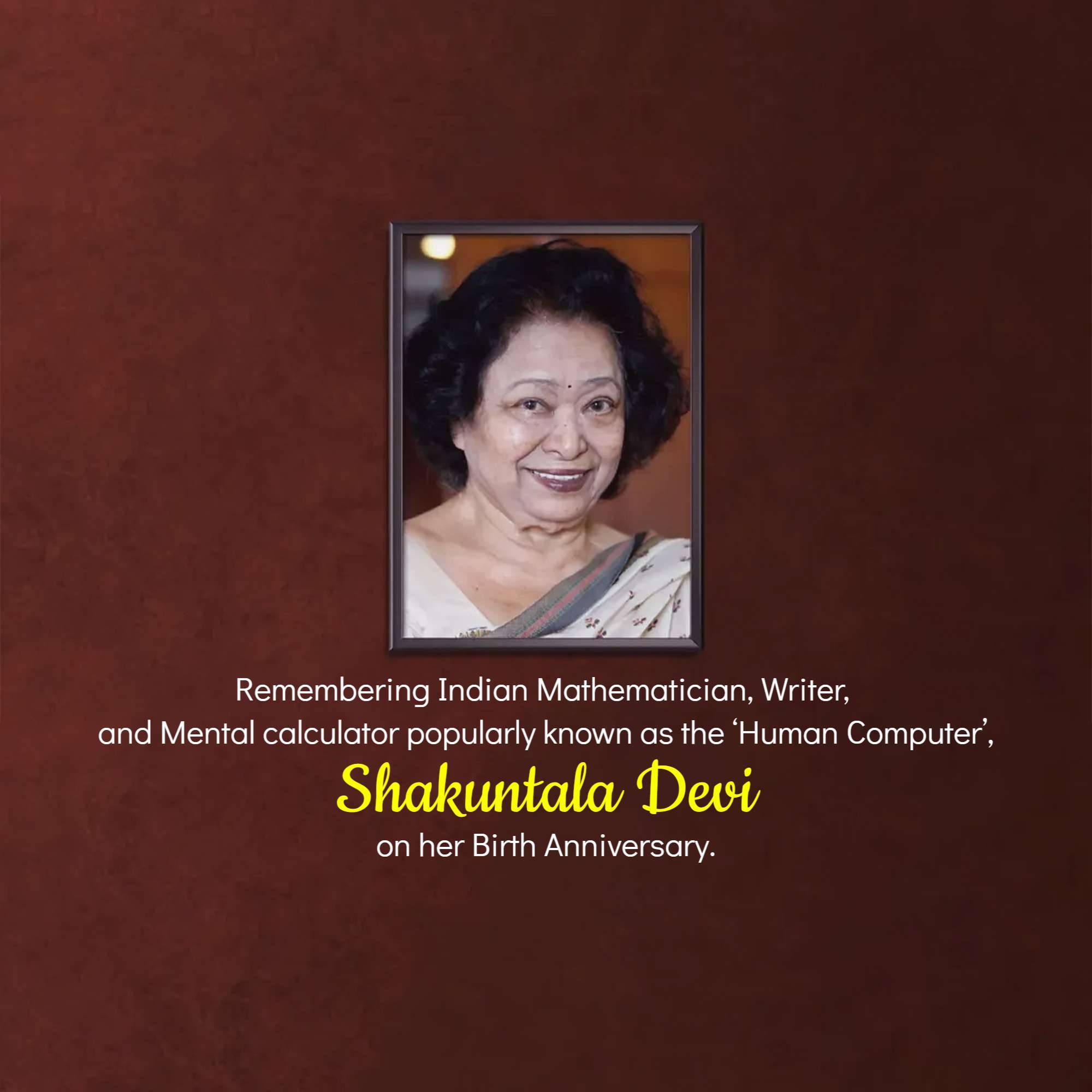 Shakuntala Devi Jayanti