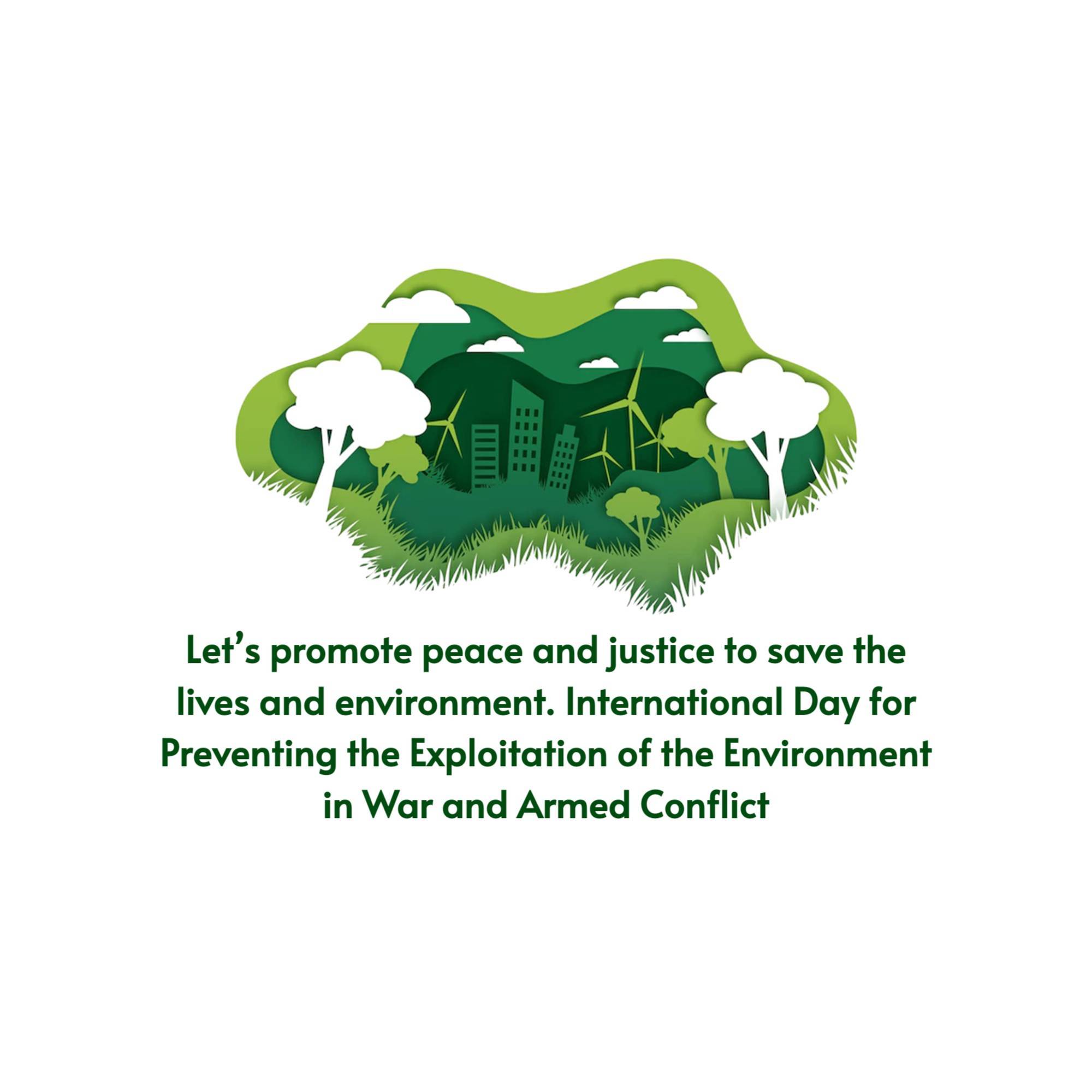 International Day for Saving Environment in War