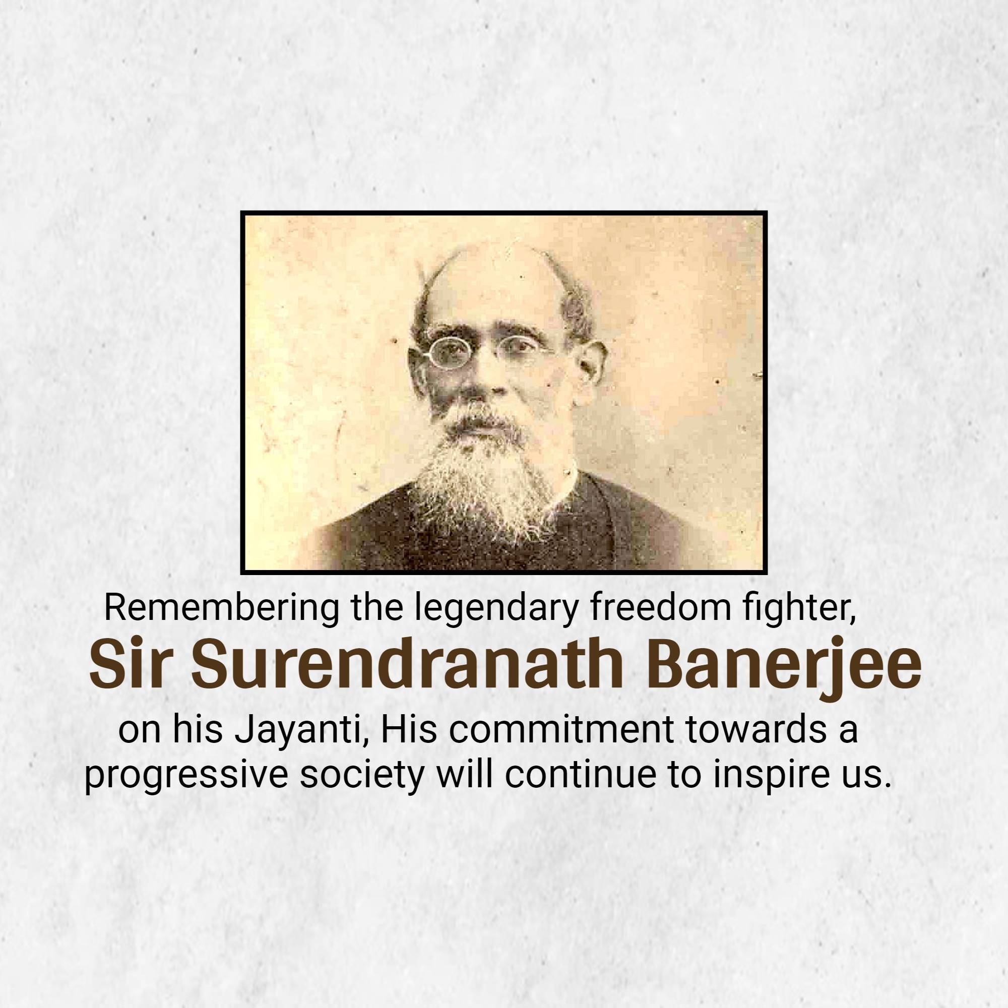 Surendranath Banerjee Jayanti