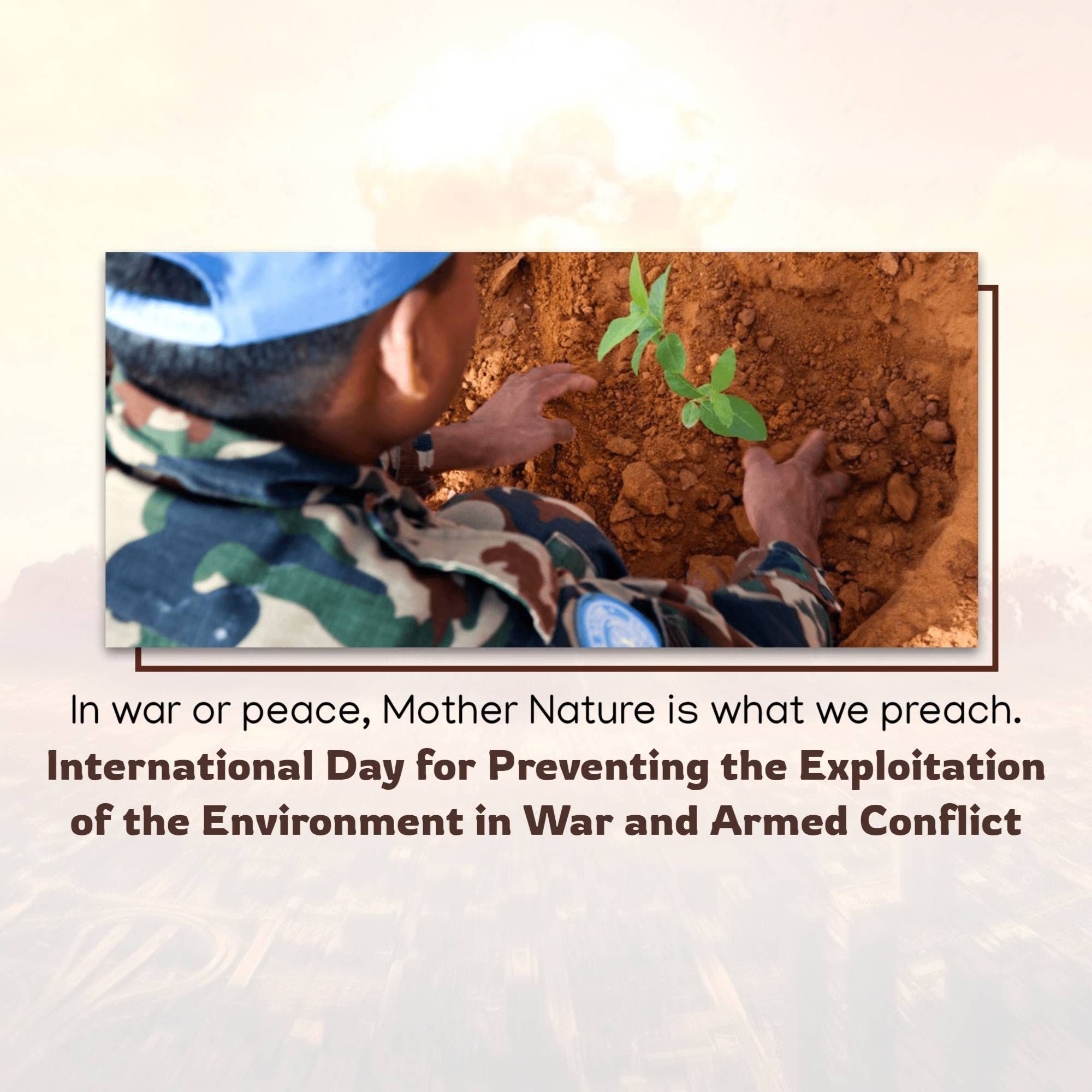 International Day for Saving Environment in War
