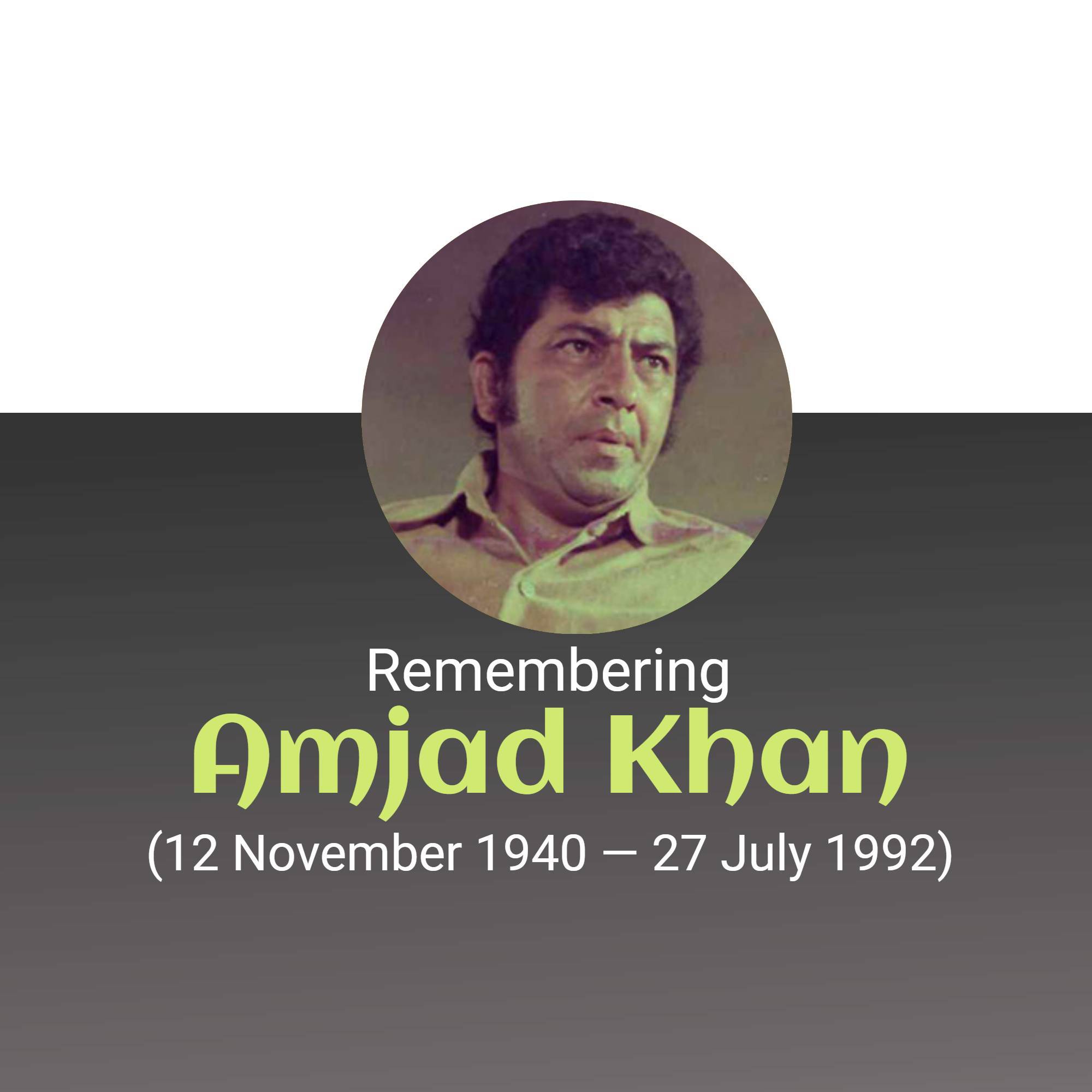 Amjad Khan Jayanti