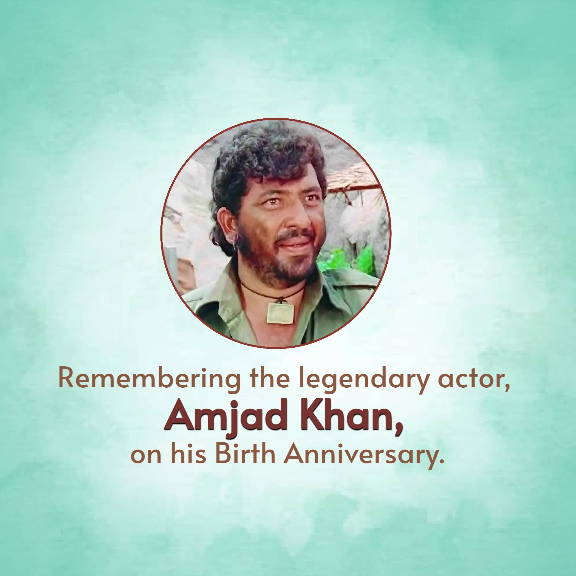 Amjad Khan Jayanti