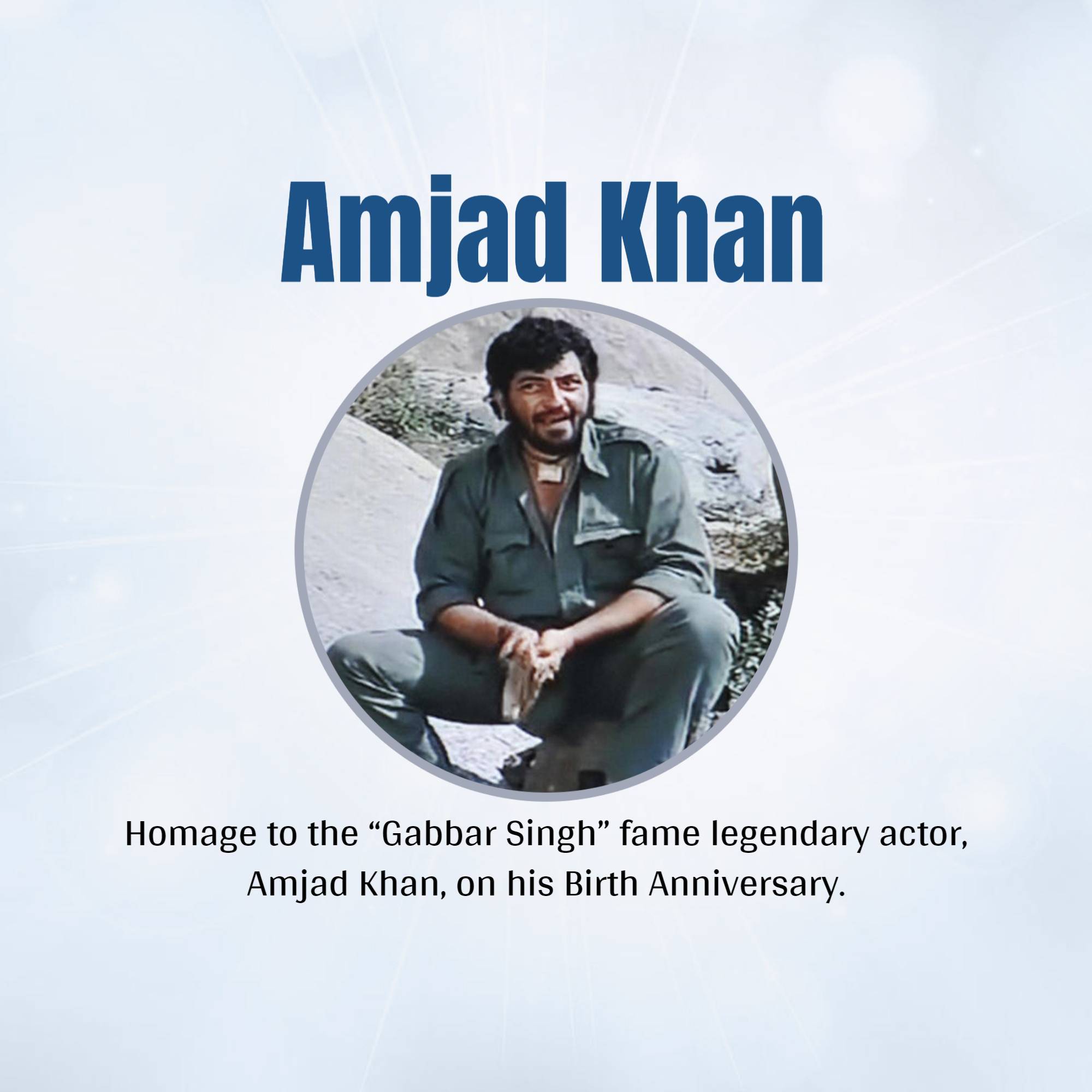 Amjad Khan Jayanti