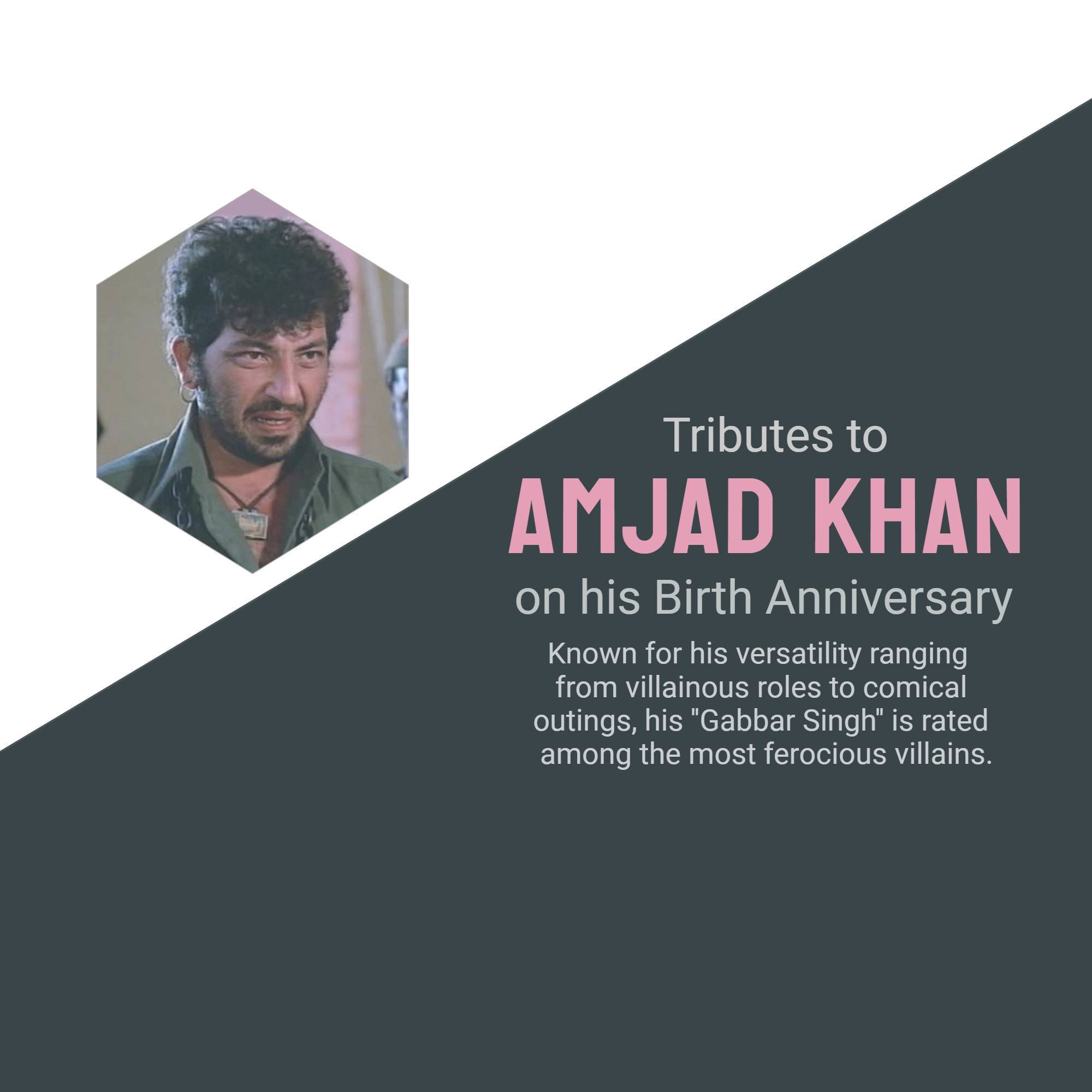 Amjad Khan Jayanti