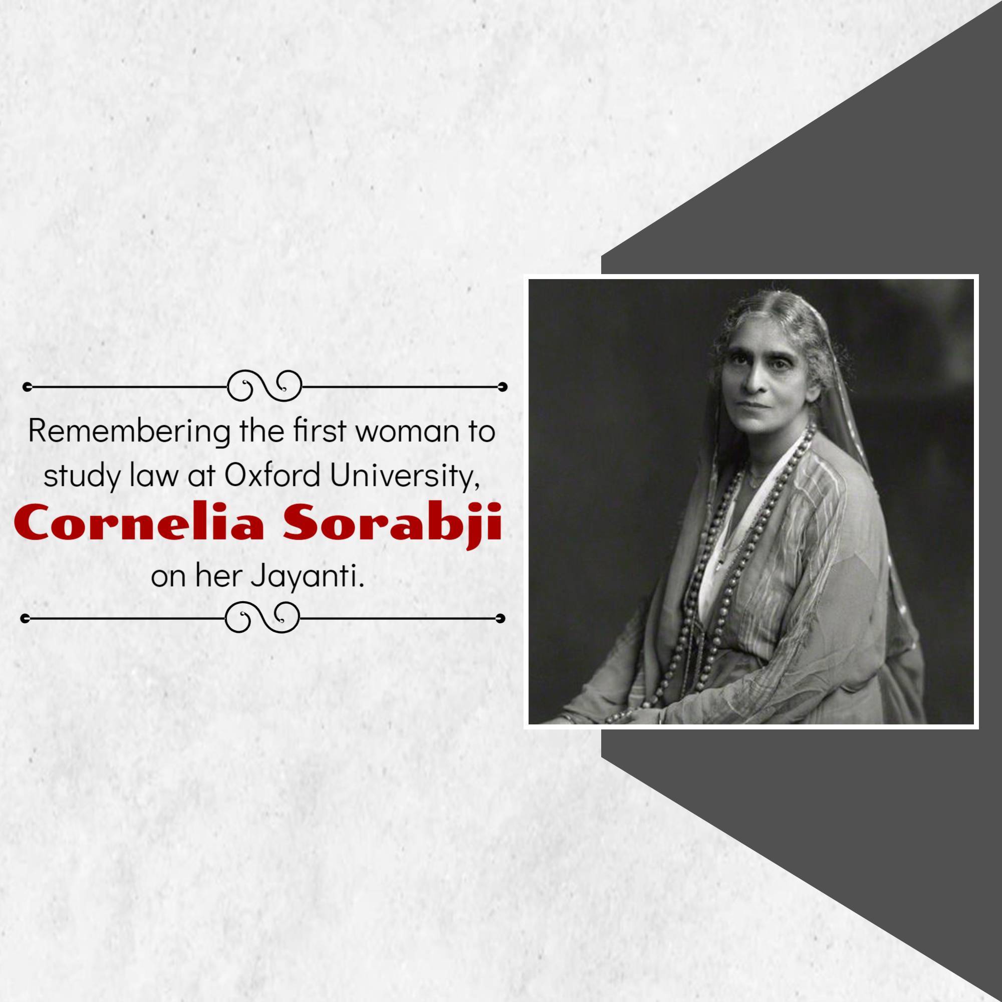 Cornelia Sorabji Jayanti