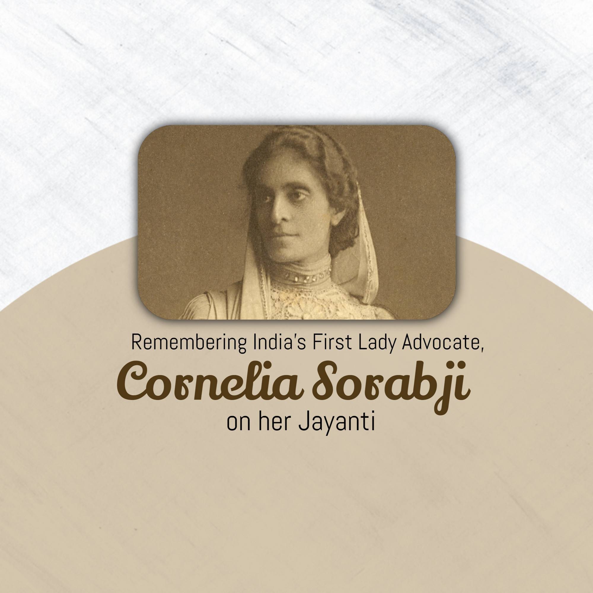 Cornelia Sorabji Jayanti