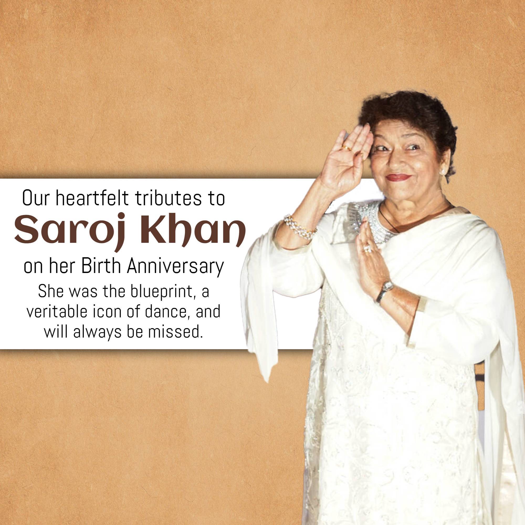 Saroj Khan Birth Anniversary