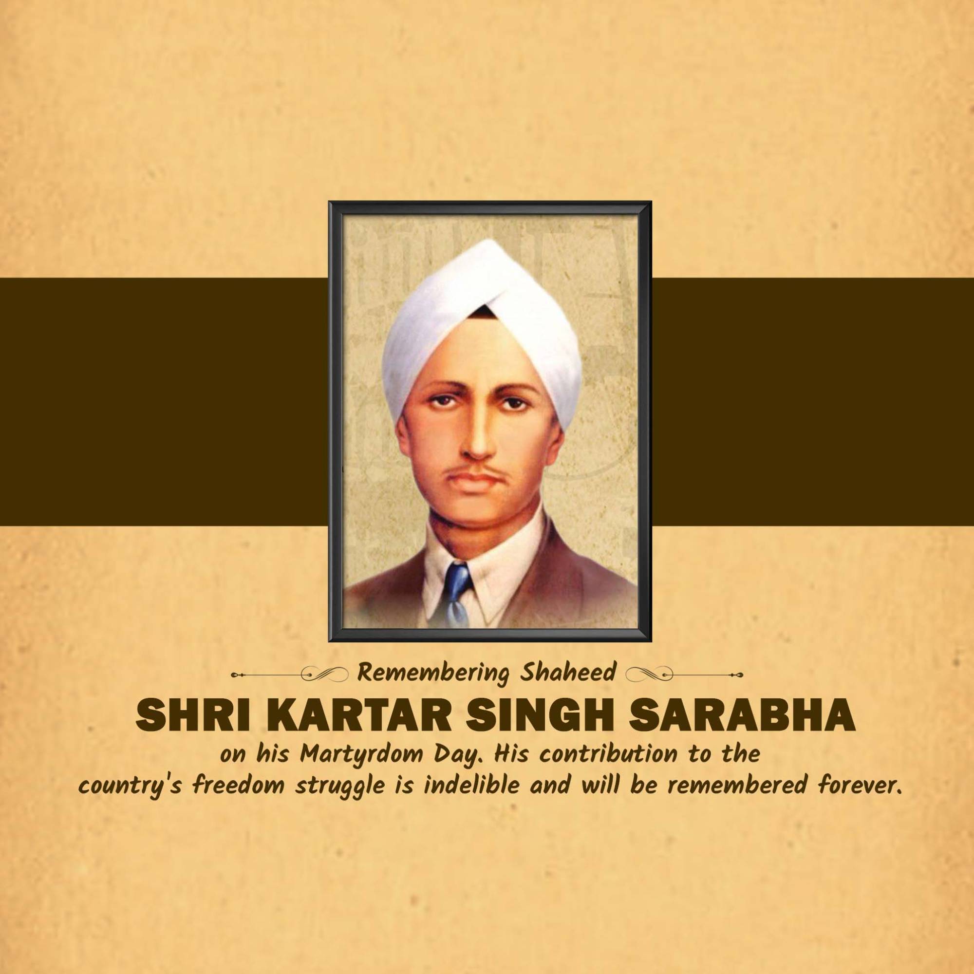 Kartar Singh Sarabha  Martyrdom Day