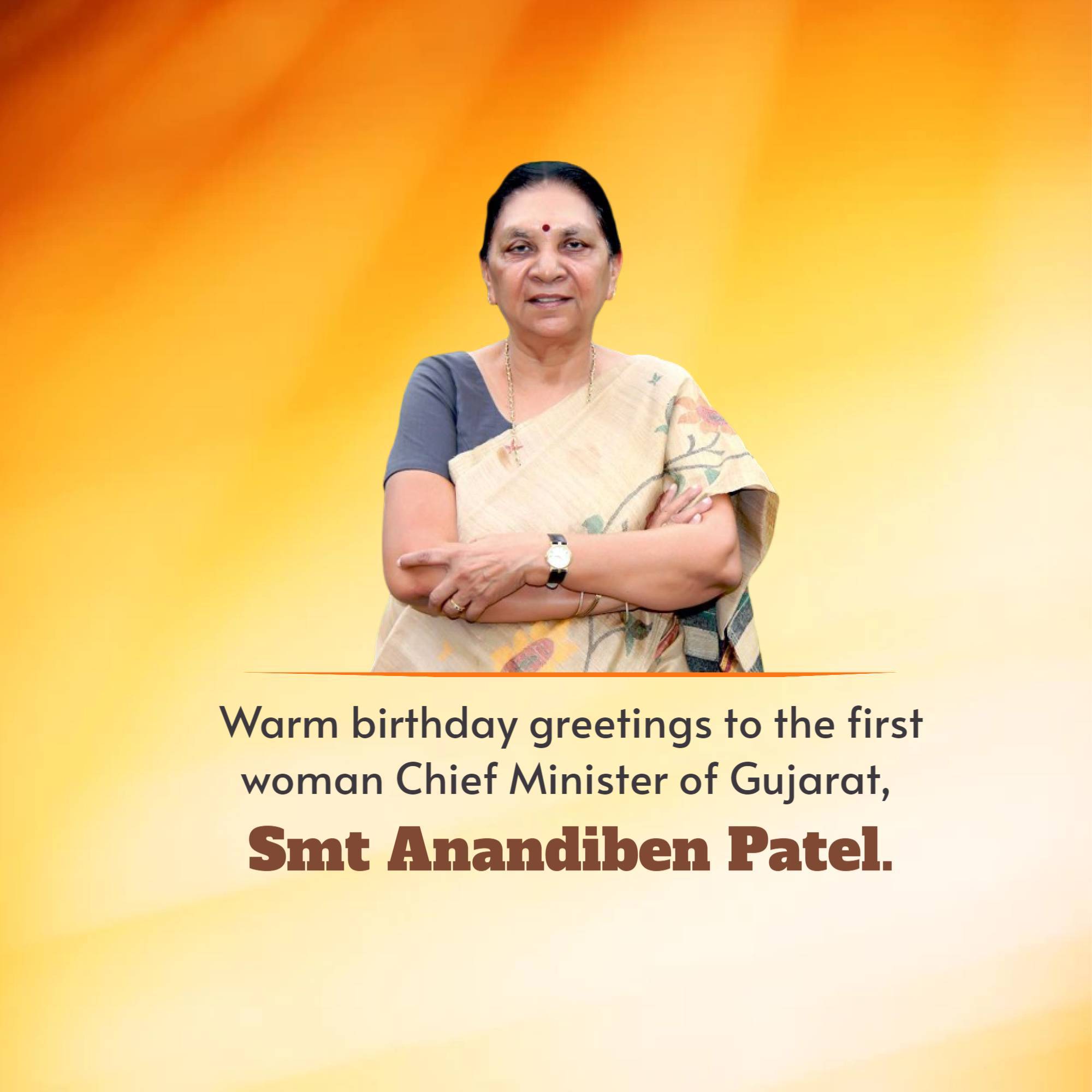 Anandiben Patel Birthday