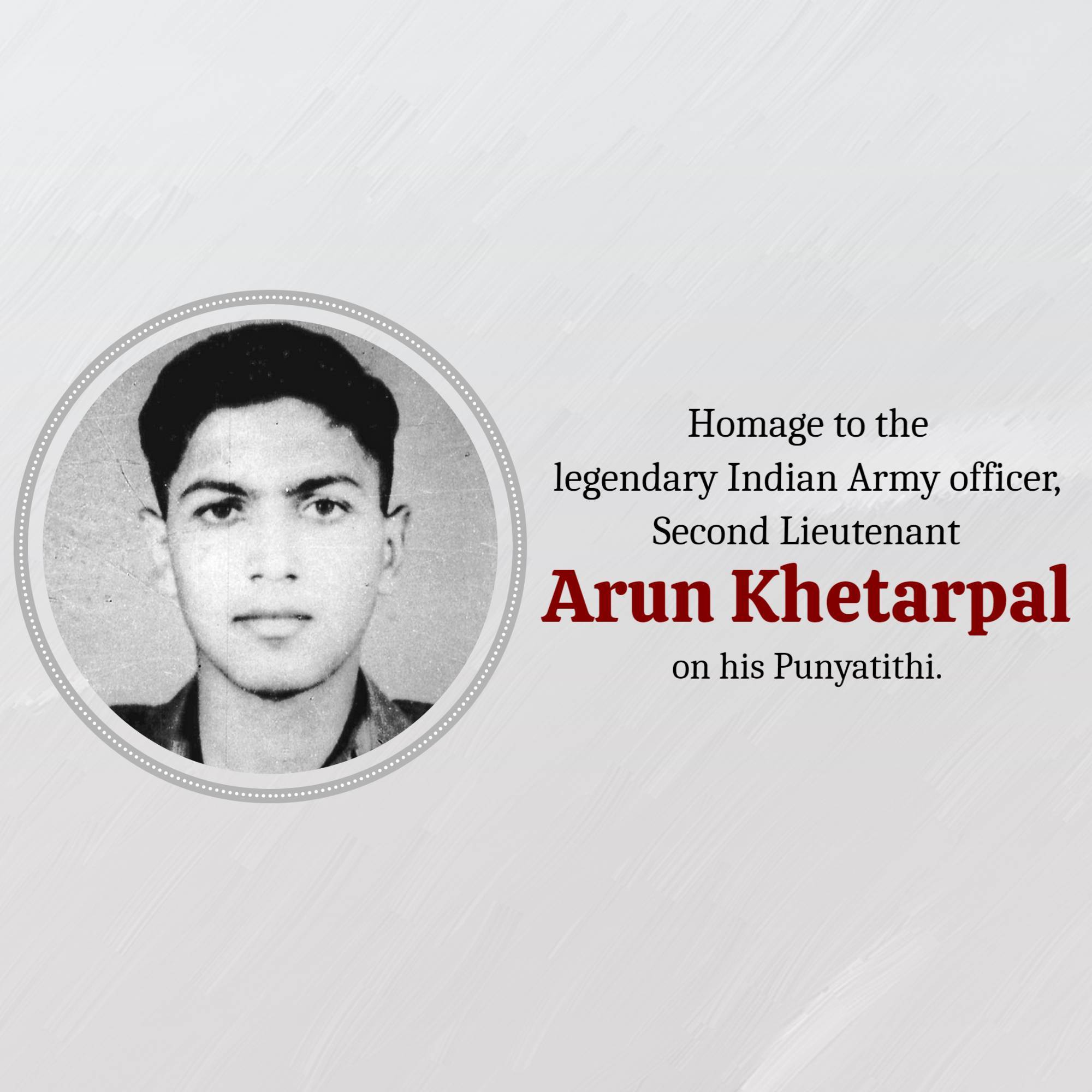 Arun Khetarpal Punyatithi