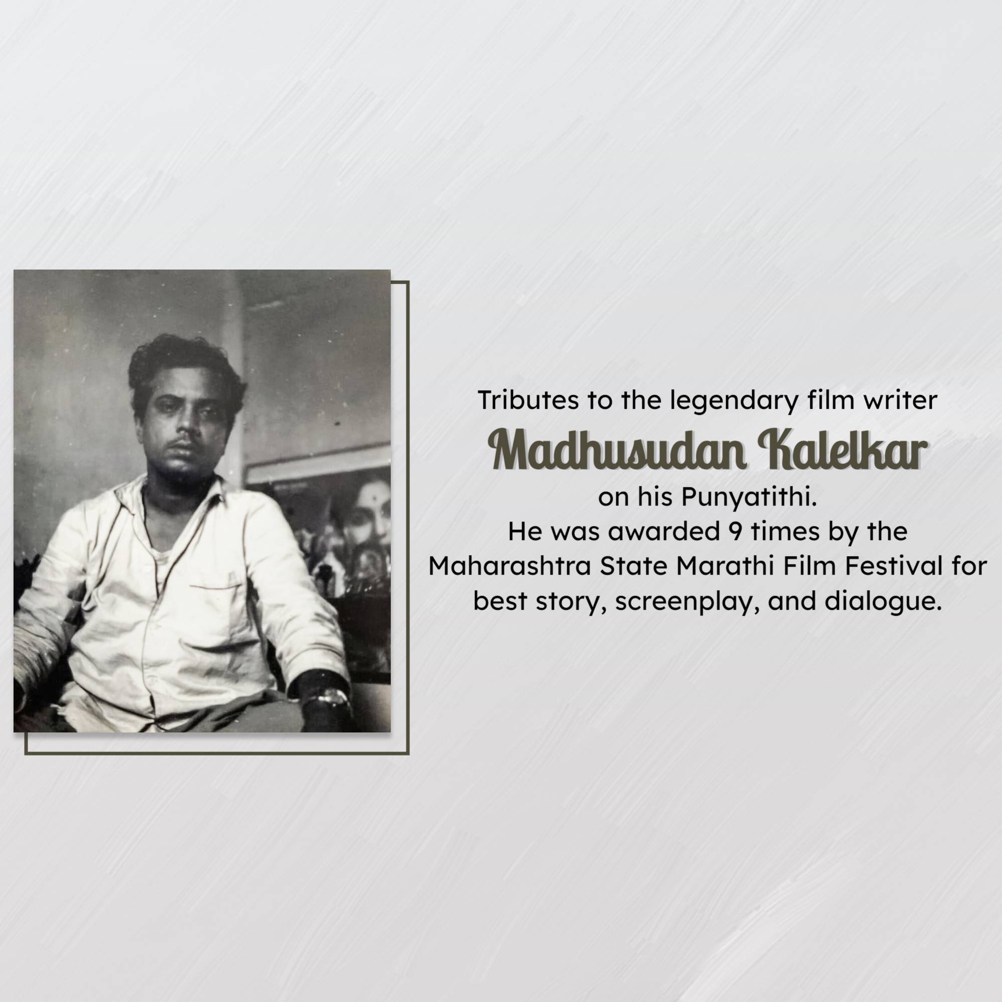 Madhusudan Kalelkar Punyatithi