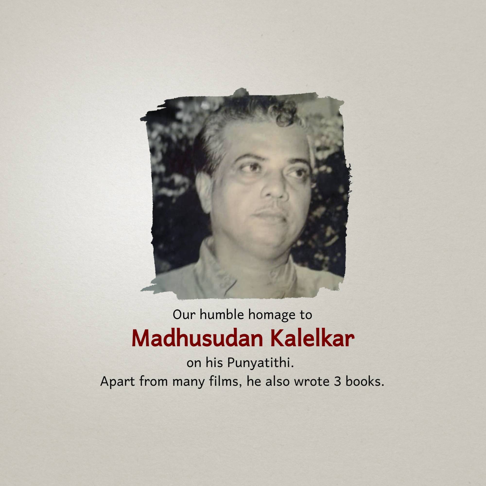 Madhusudan Kalelkar Punyatithi