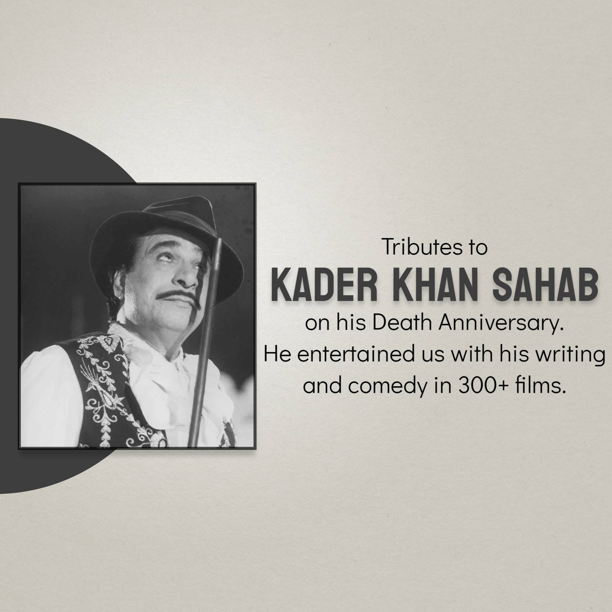 Kader Khan Death Anniversary