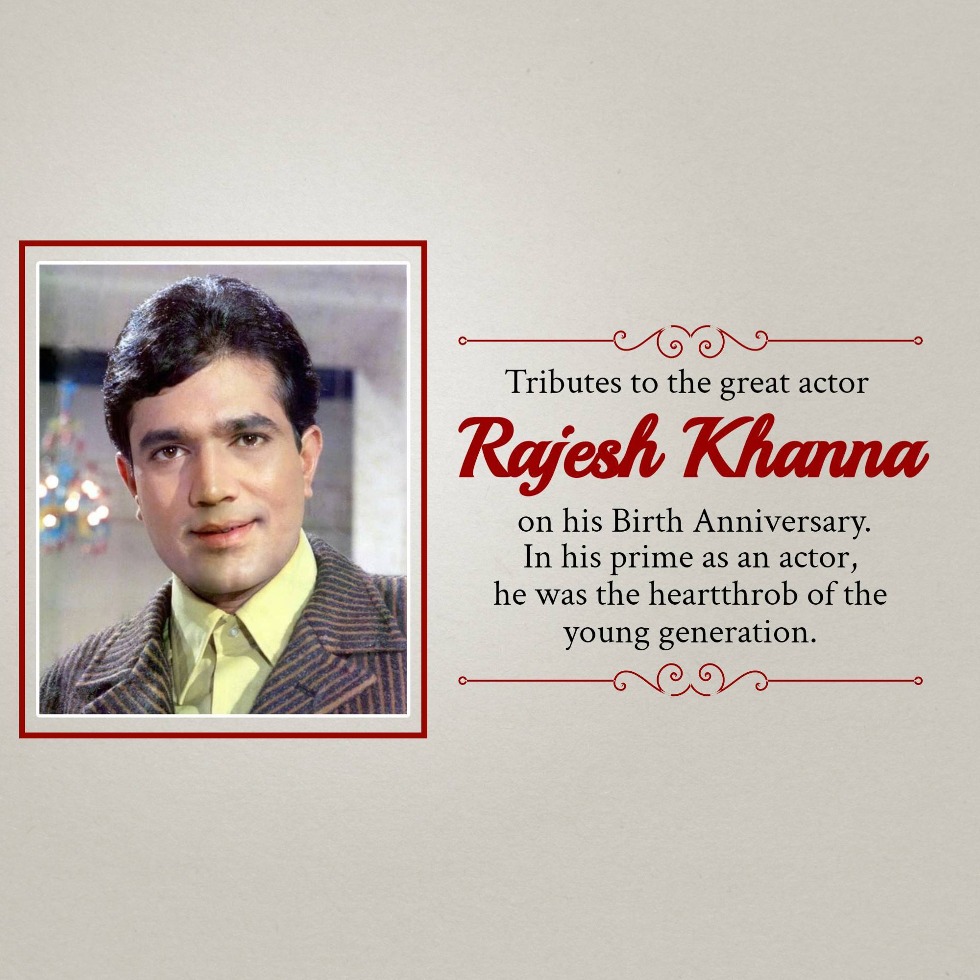 Rajesh Khanna Janm Jayanti