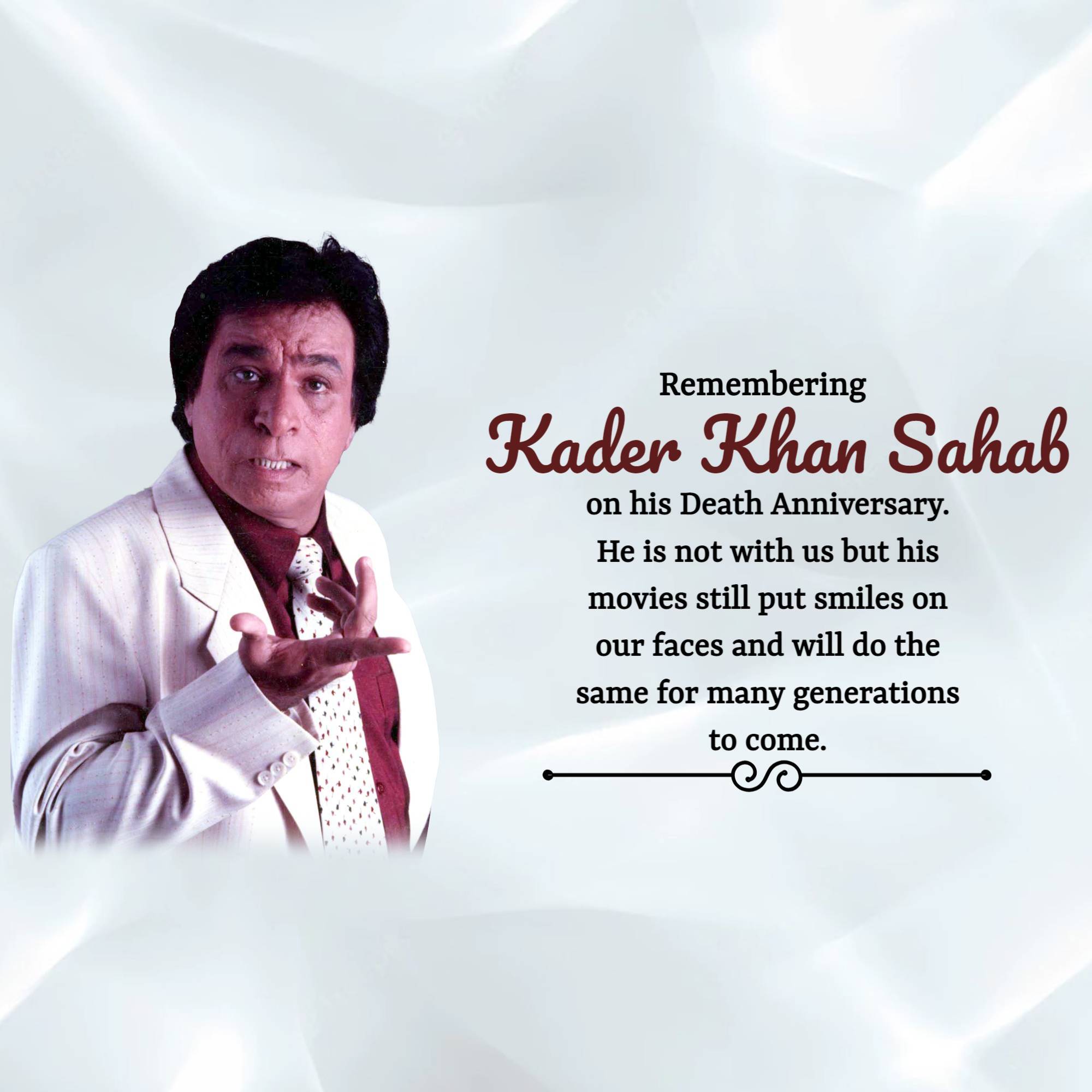 Kader Khan Death Anniversary