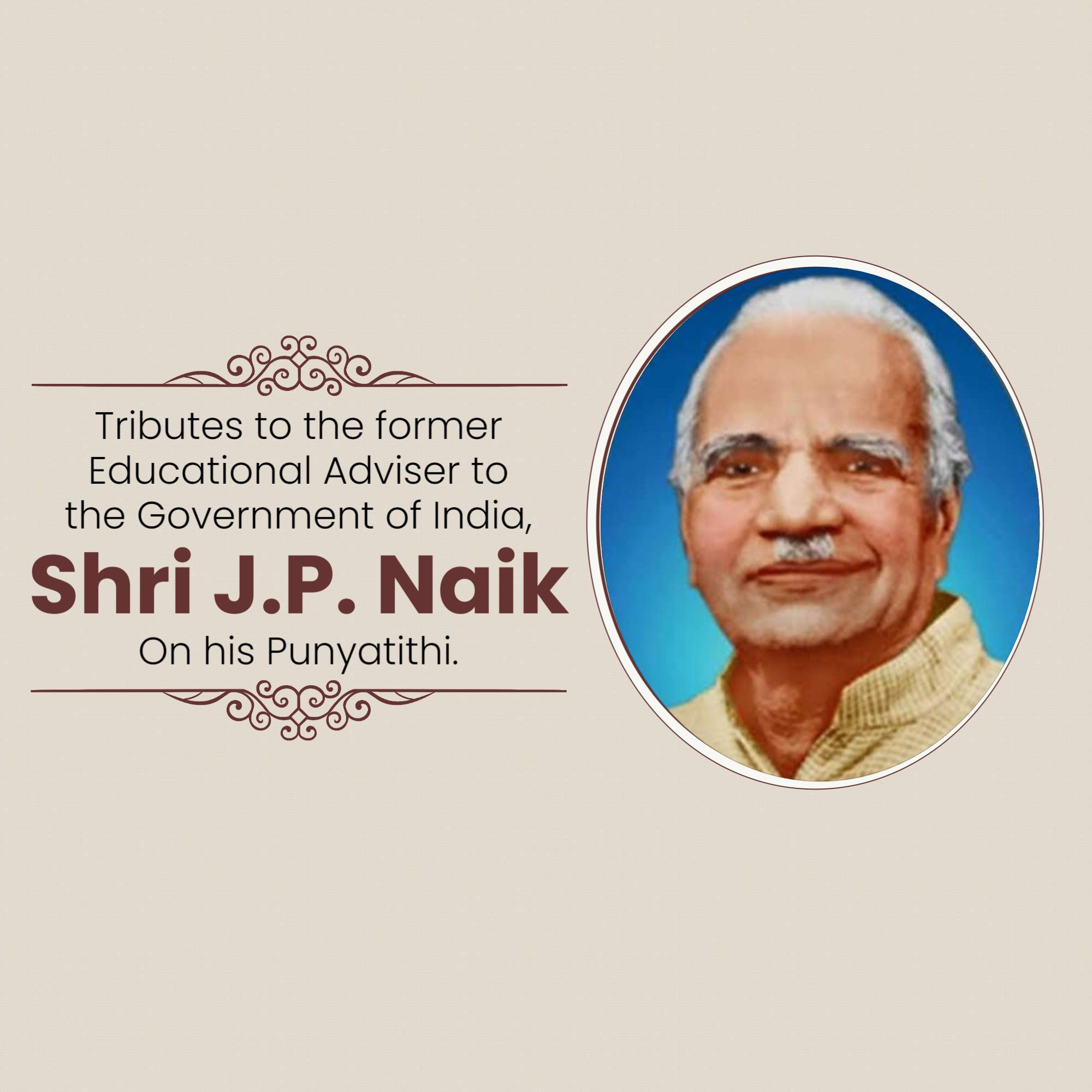 Shri Jayant Pandurang Naik Punyatithi