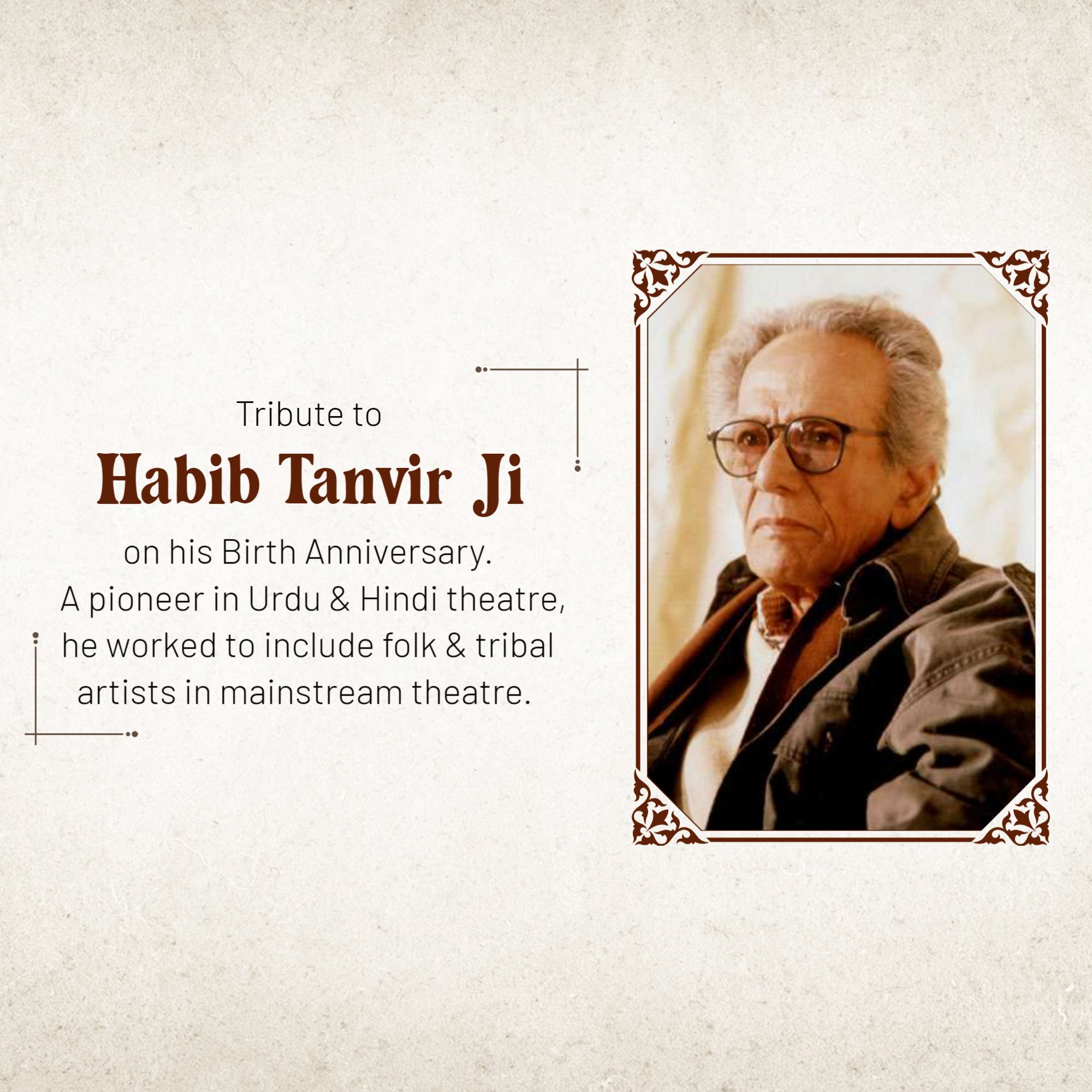 Habib Tanvir Ji Jayanti