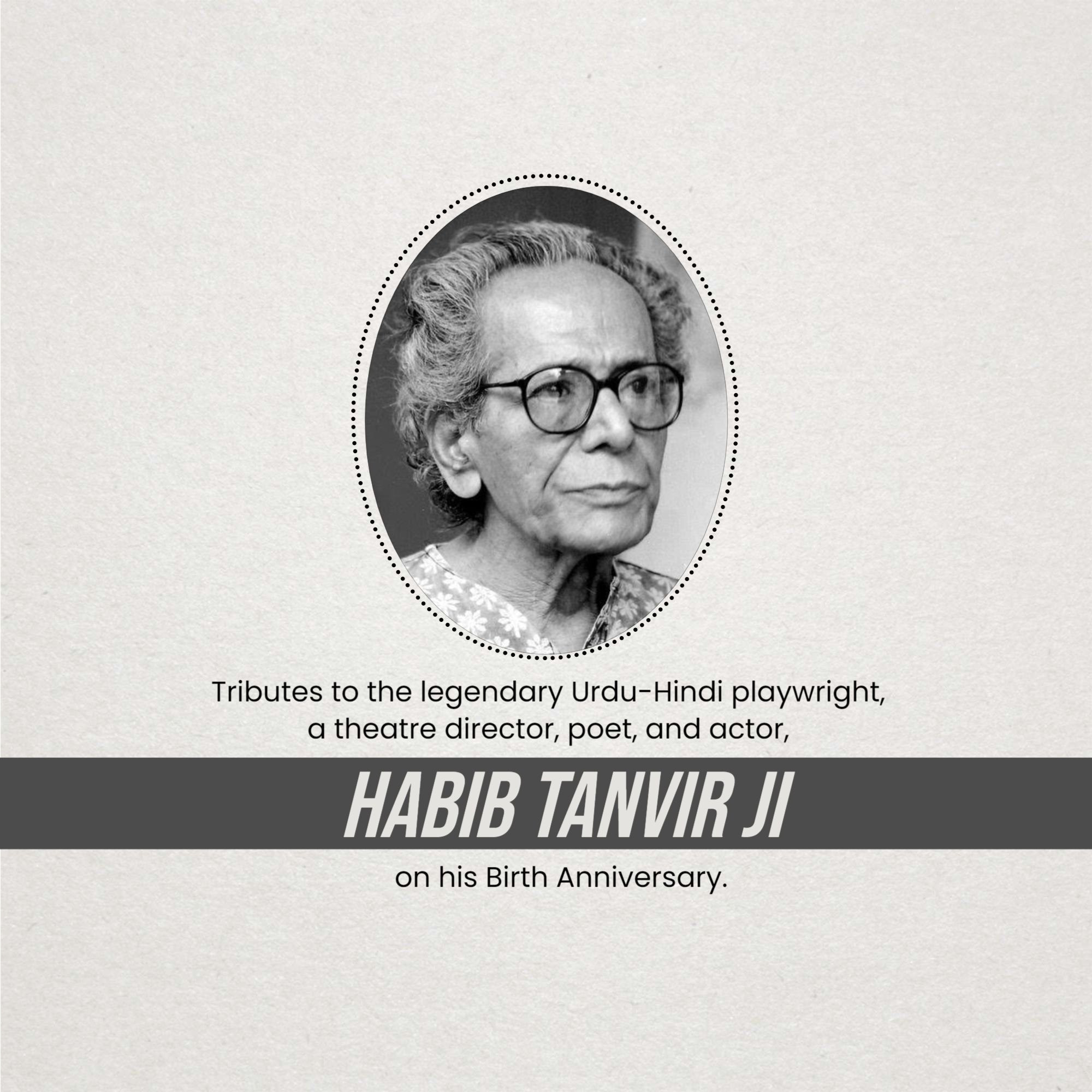 Habib Tanvir Ji Jayanti