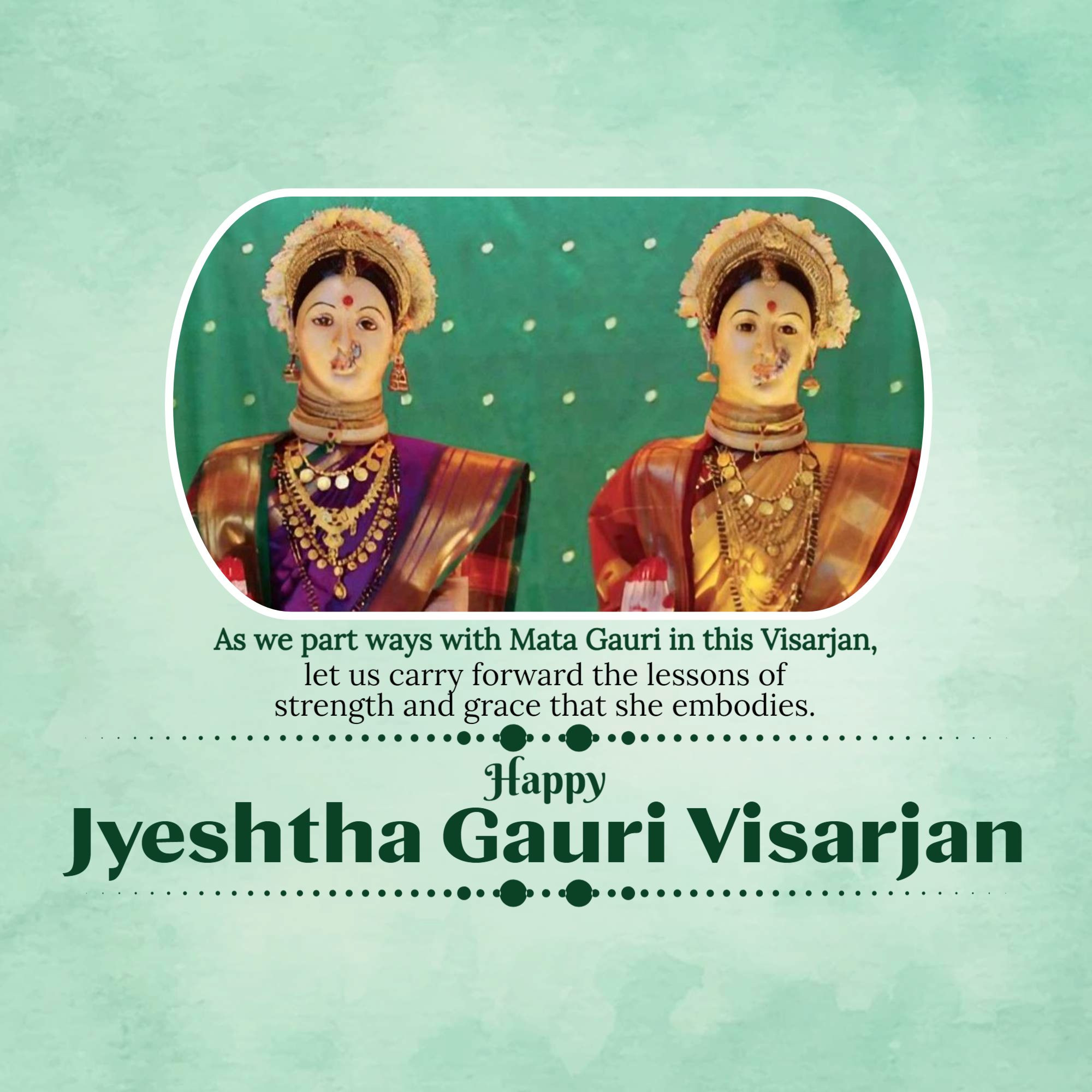 Jyeshtha Gauri Visarjan