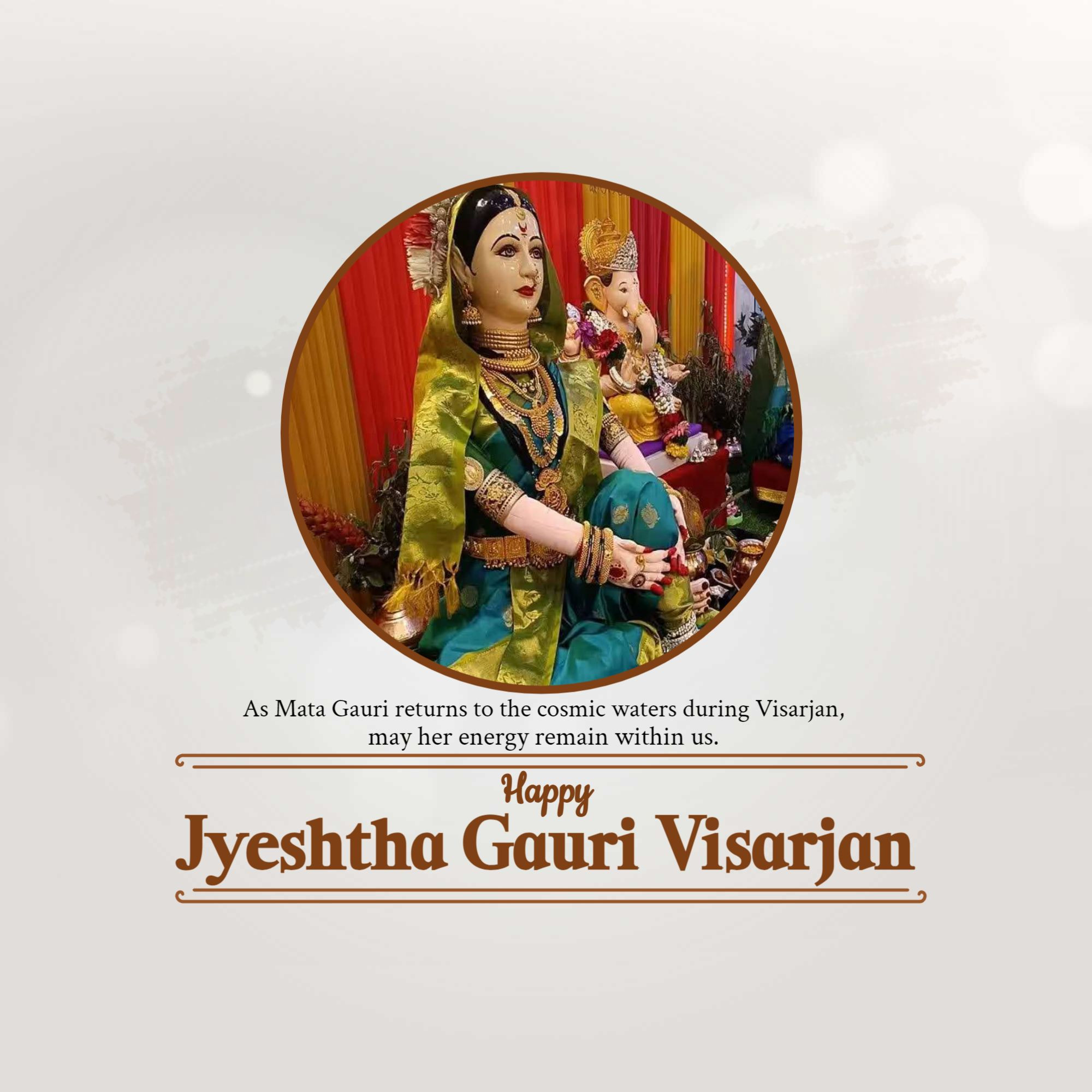 Jyeshtha Gauri Visarjan