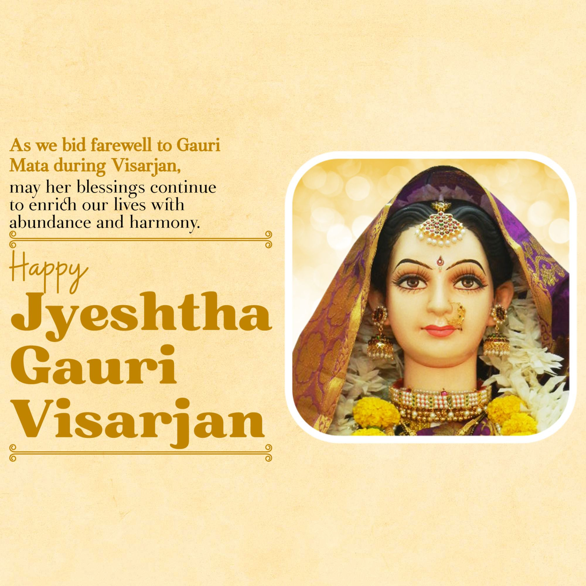 Jyeshtha Gauri Visarjan