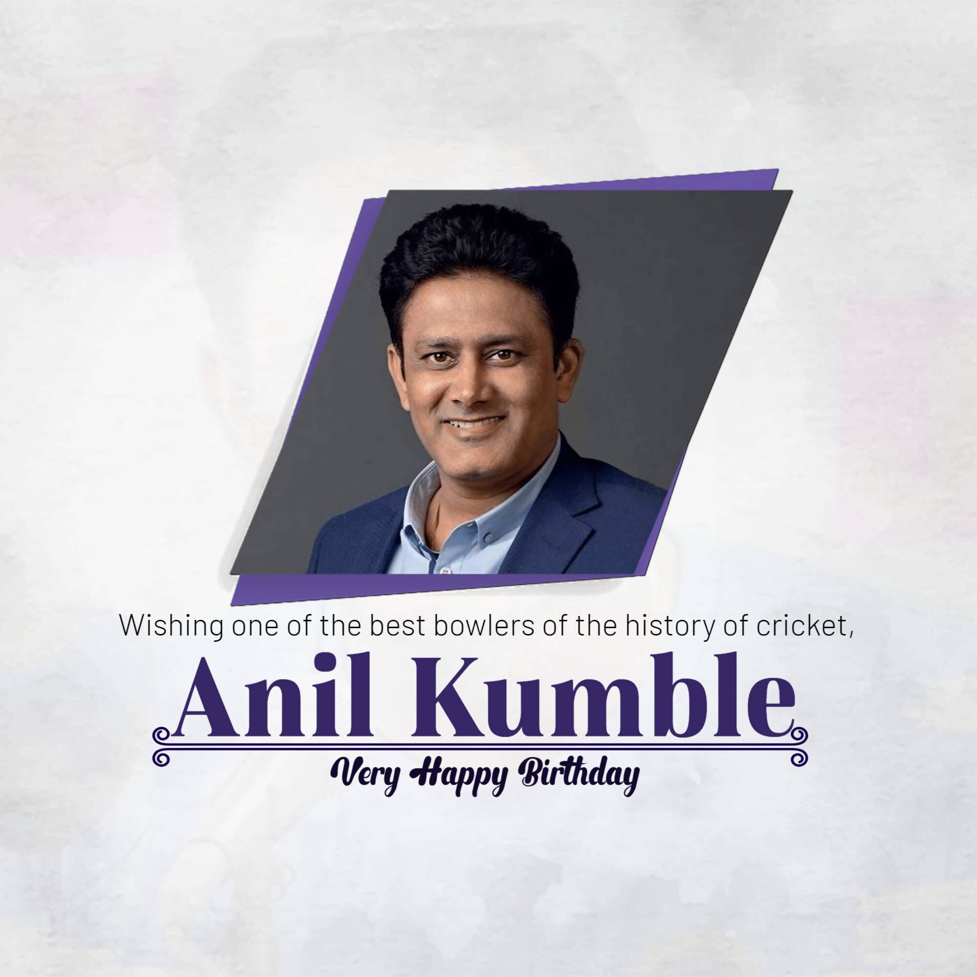 Anil Kumble Birthday