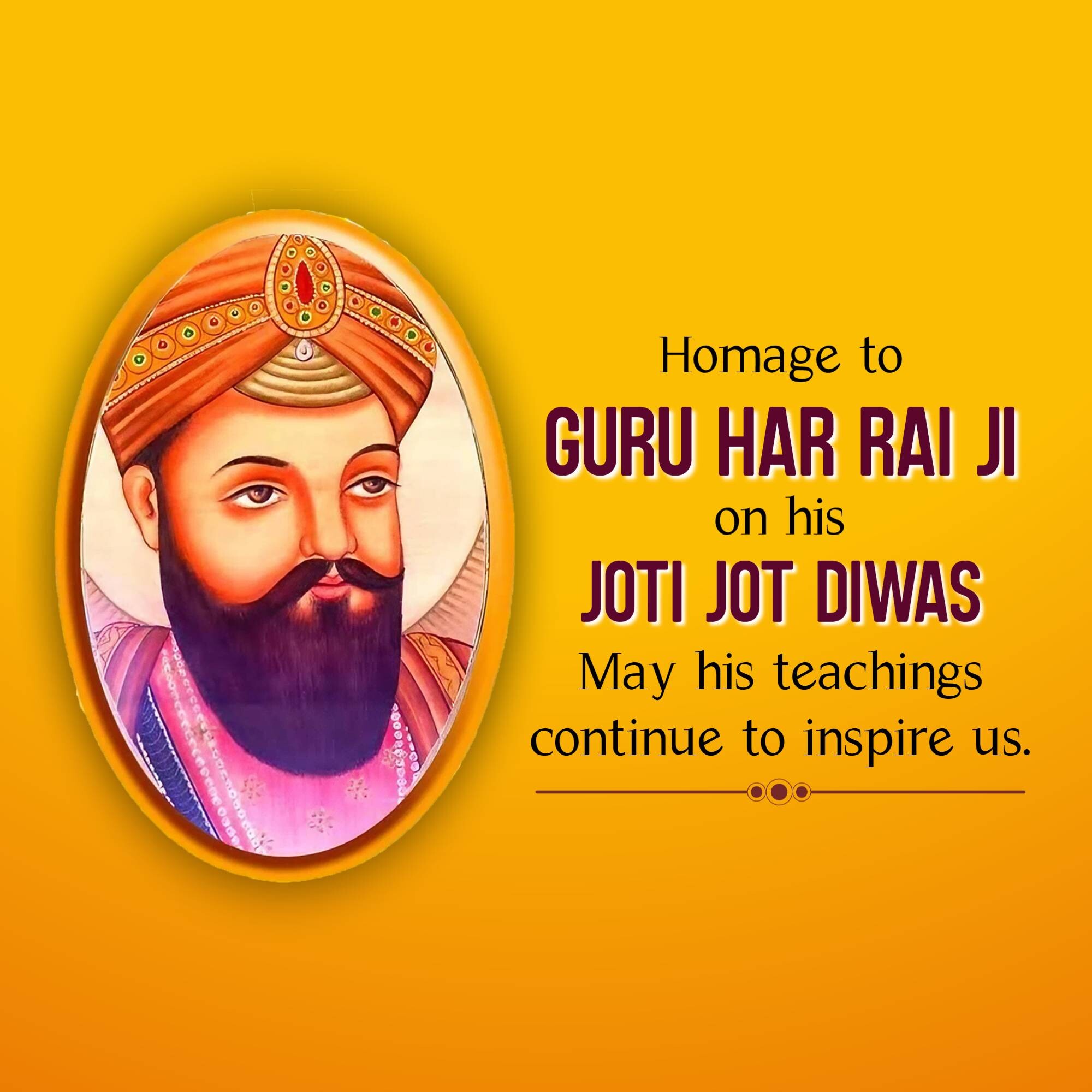 Guru Har Rai Ji Joti Jot Diwas
