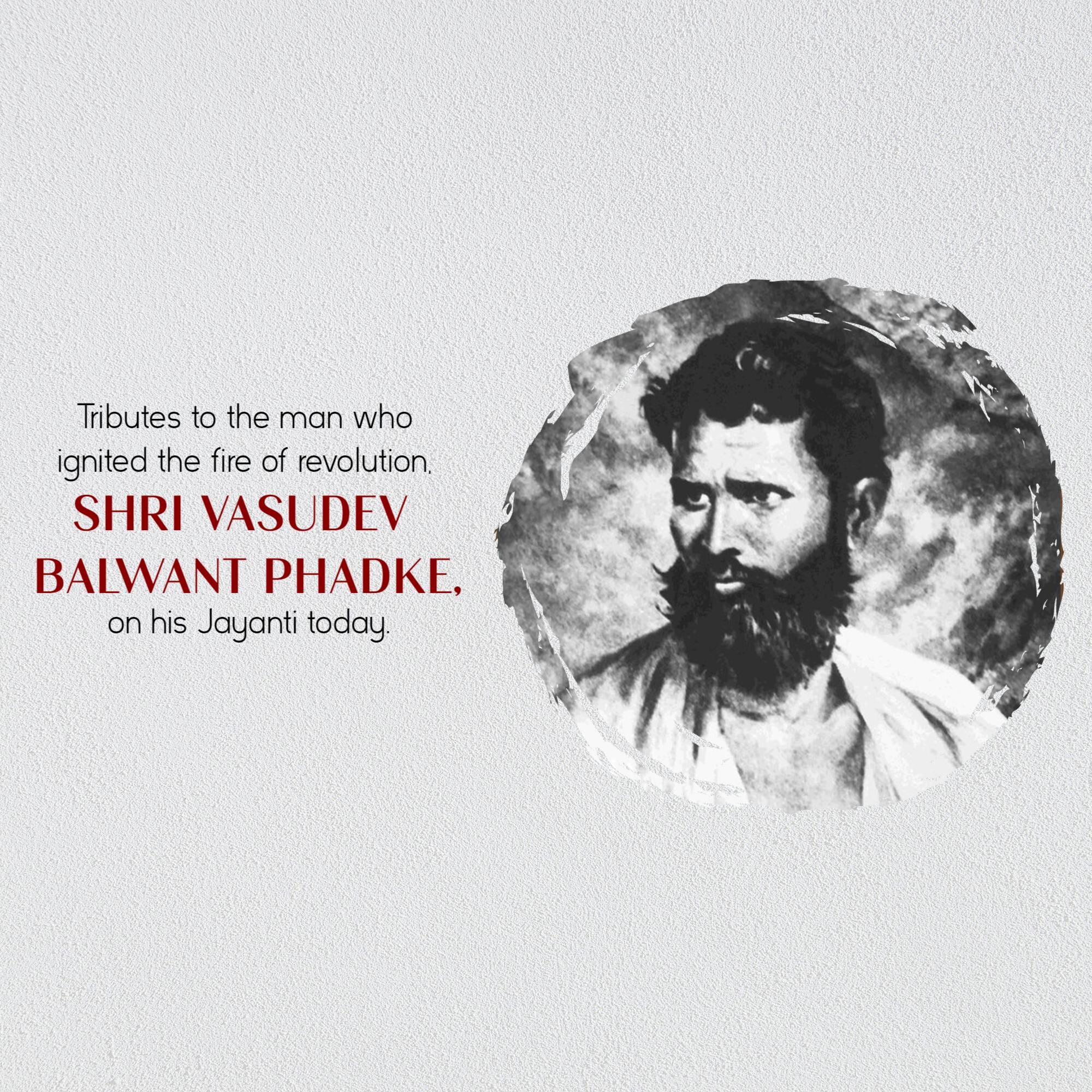 Vasudev Balwant Phadke Jayanti