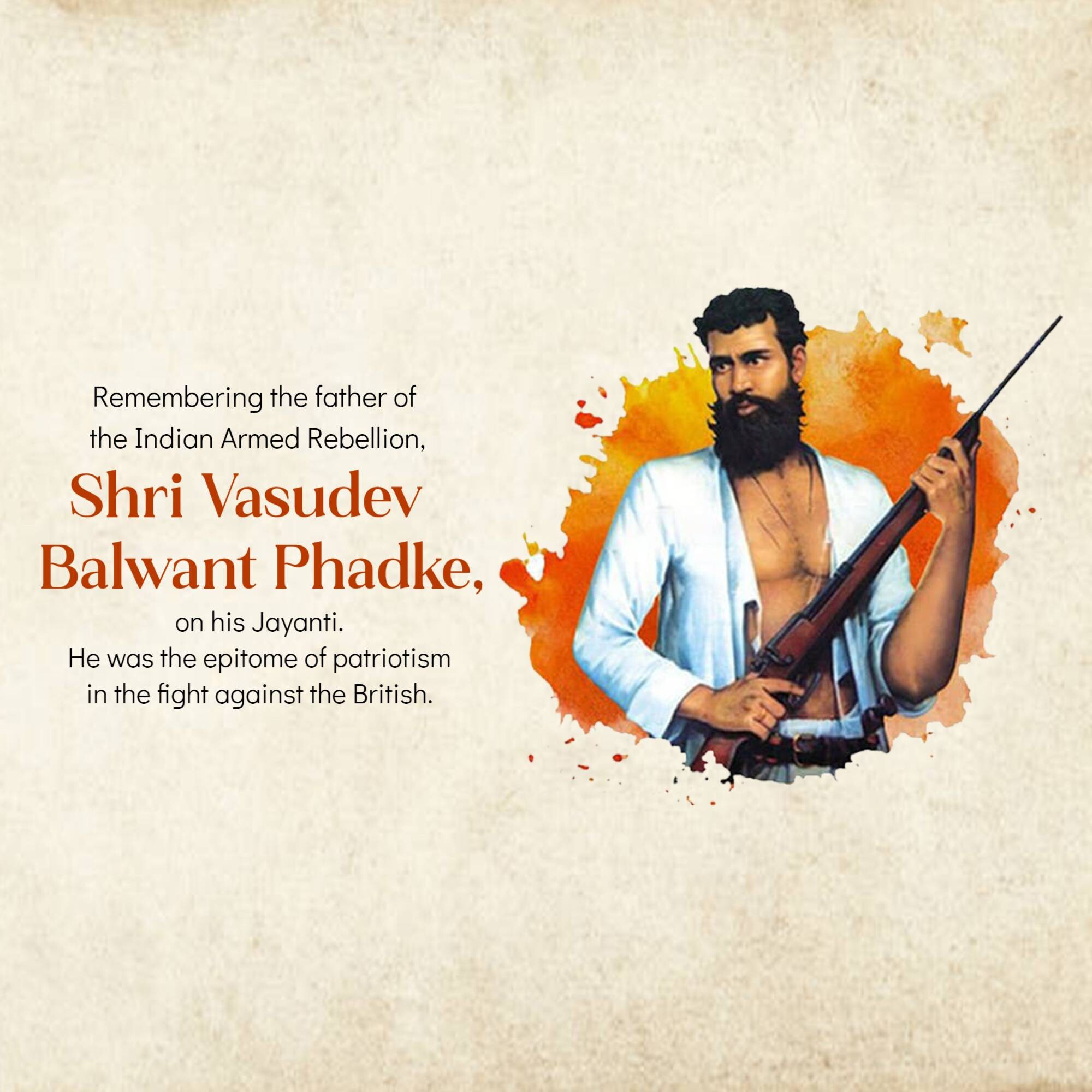 Vasudev Balwant Phadke Jayanti