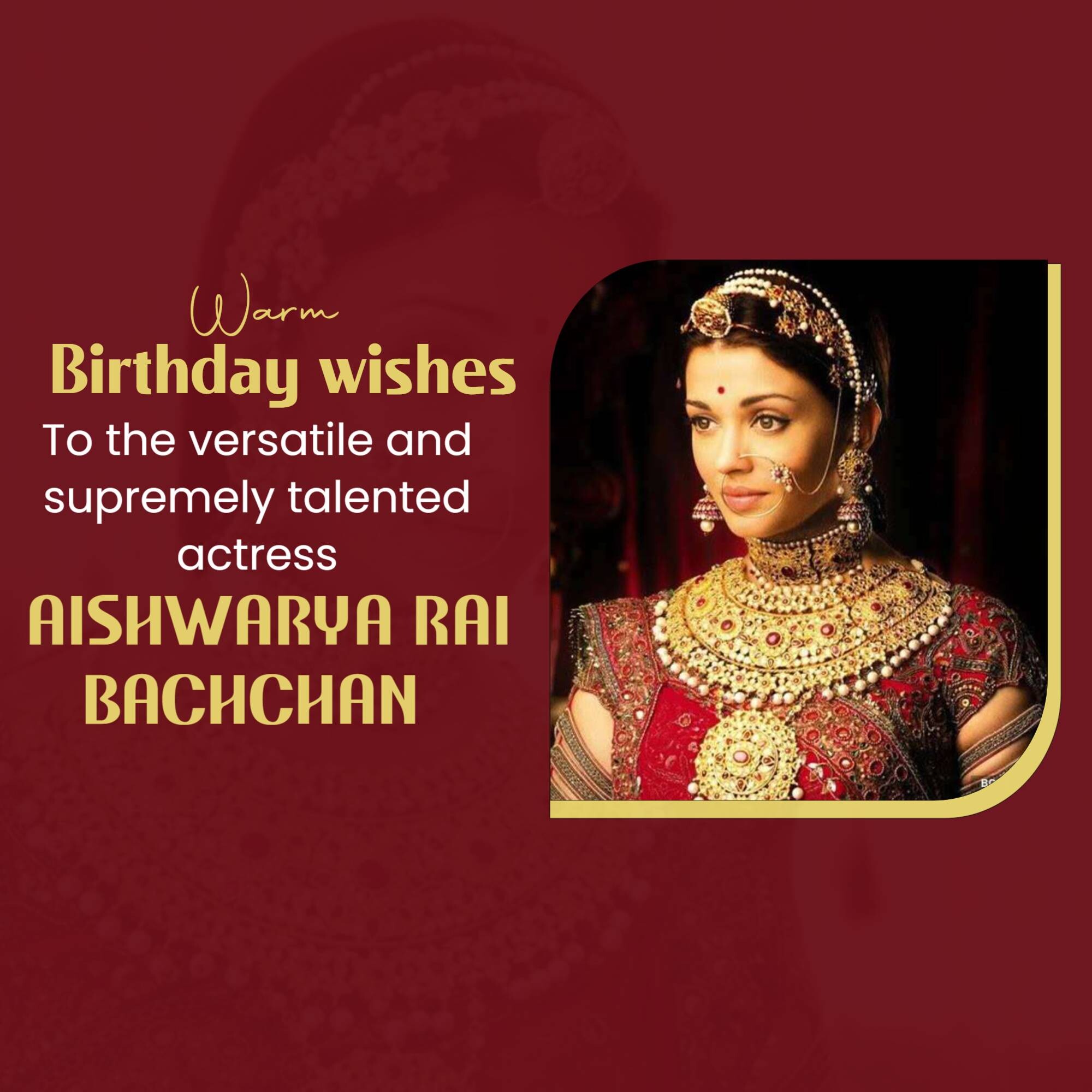Aishwarya rai bachchan birthday