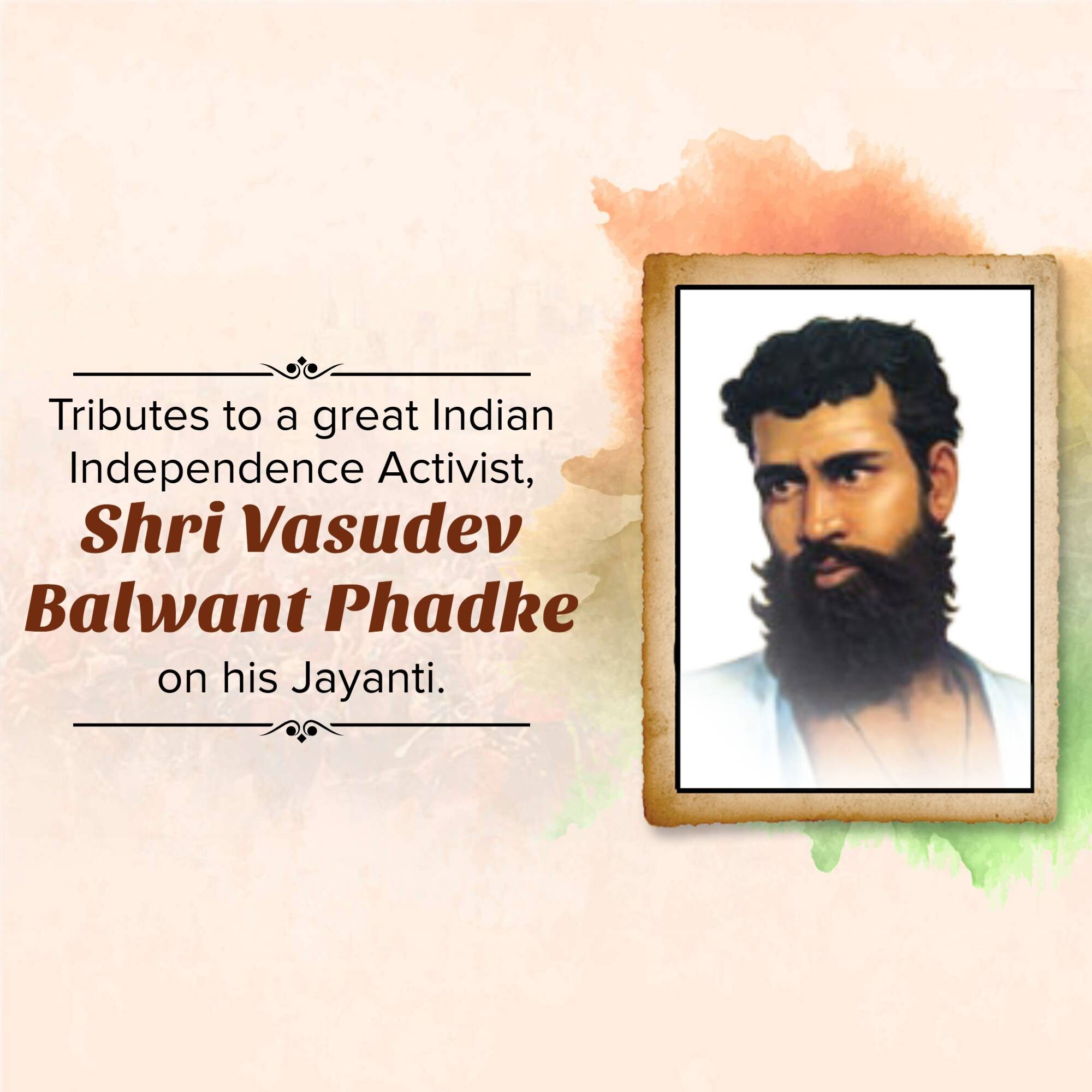 Vasudev Balwant Phadke Jayanti