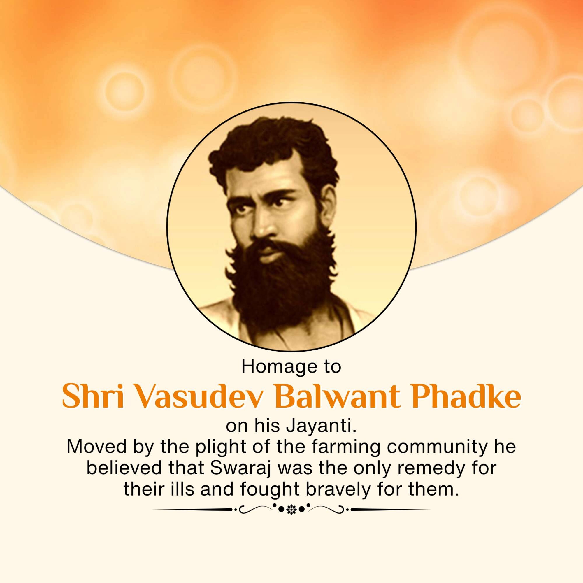 Vasudev Balwant Phadke Jayanti