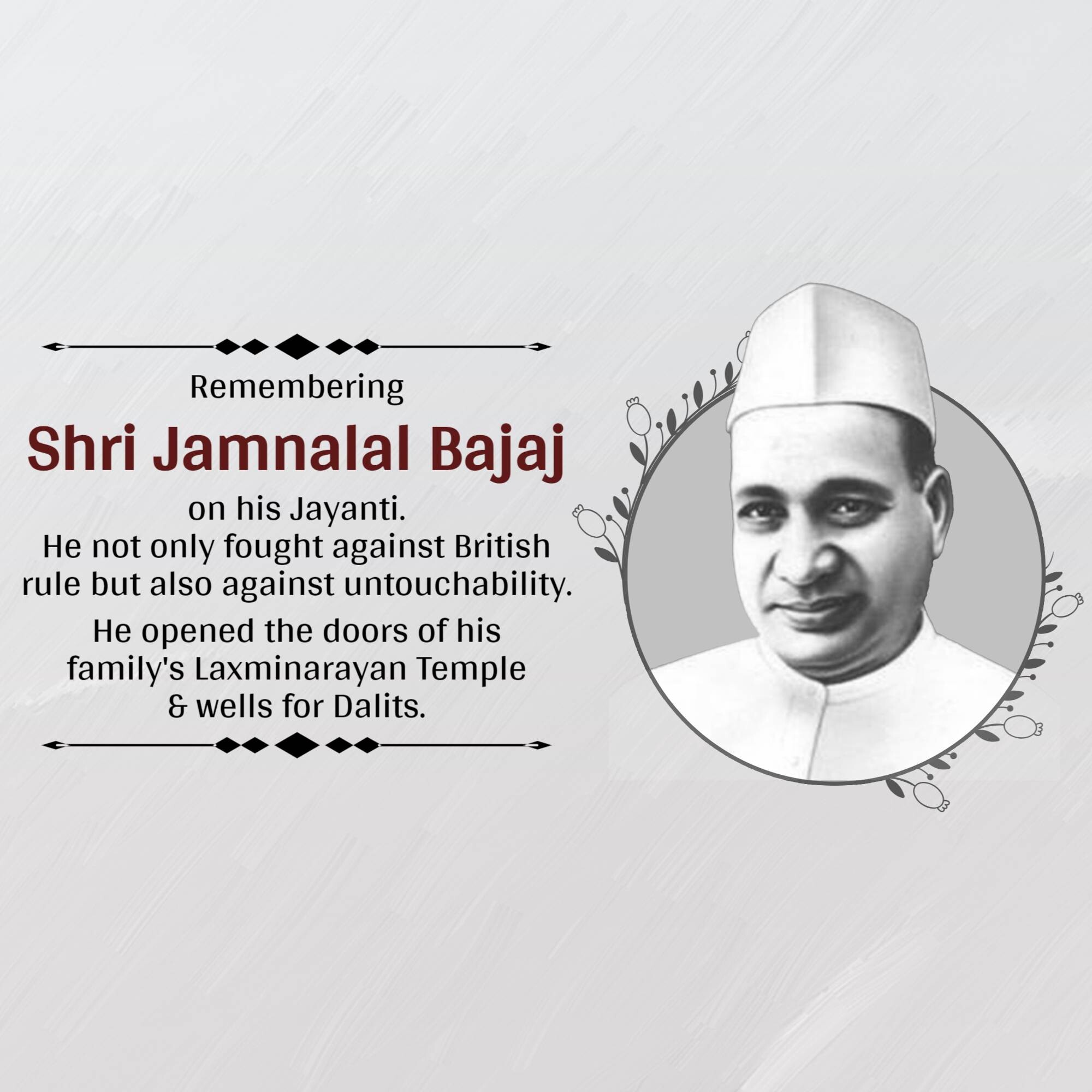 Jamnalal Bajaj Jayanti