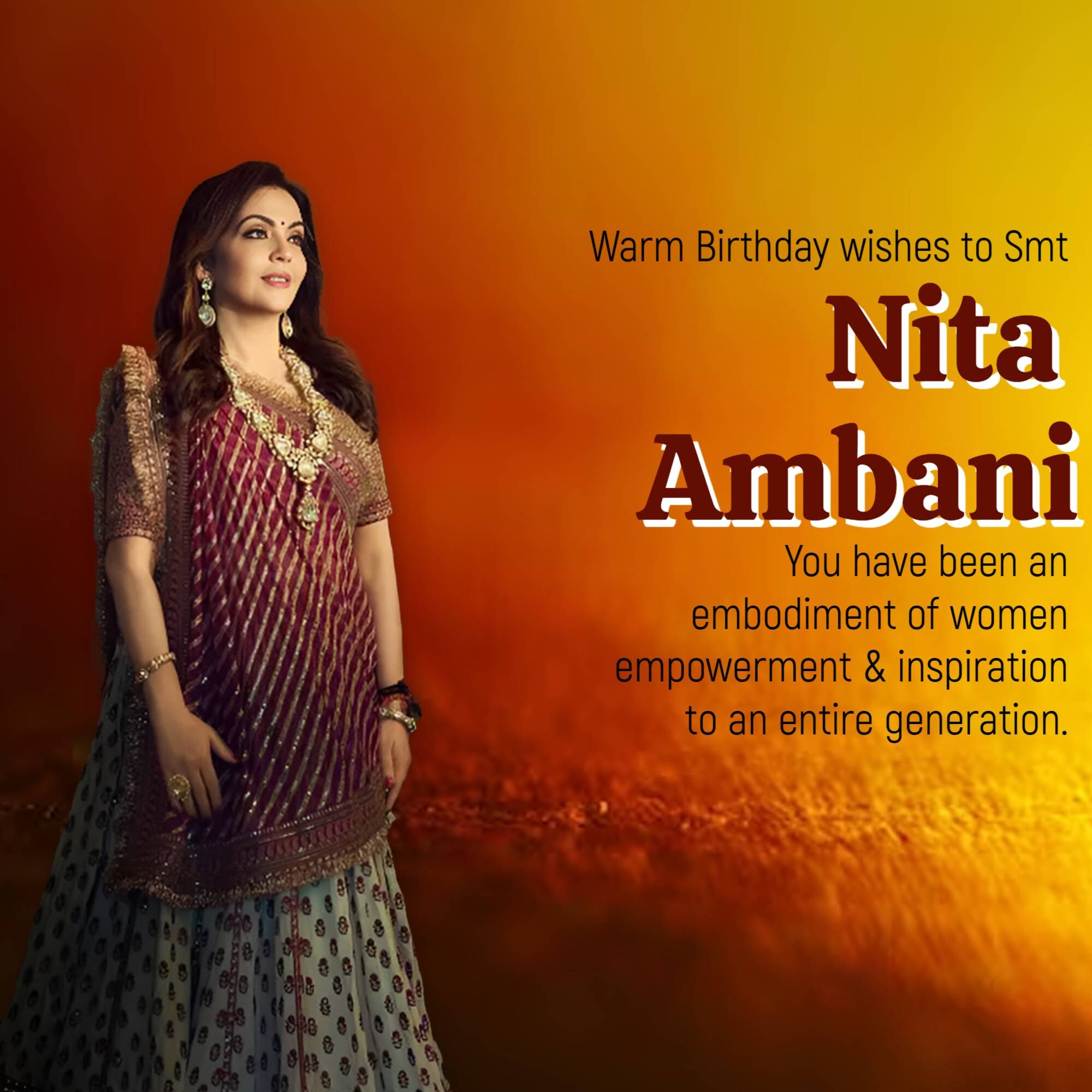 Nita Ambani Birthday