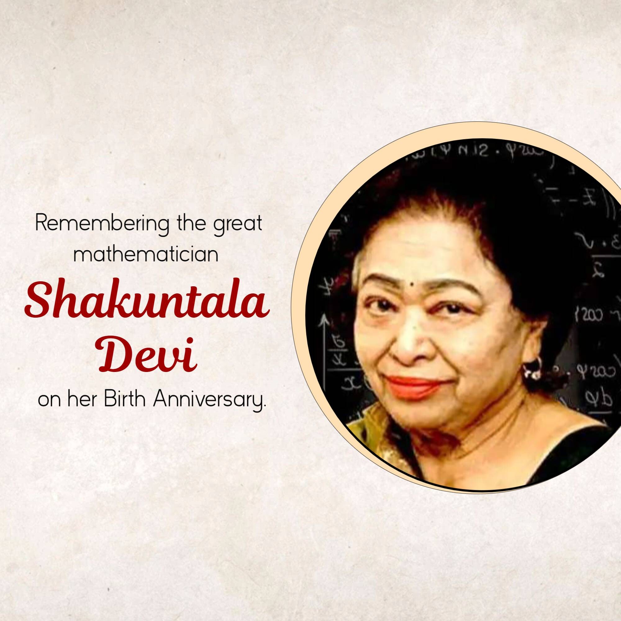 Shakuntala Devi Jayanti