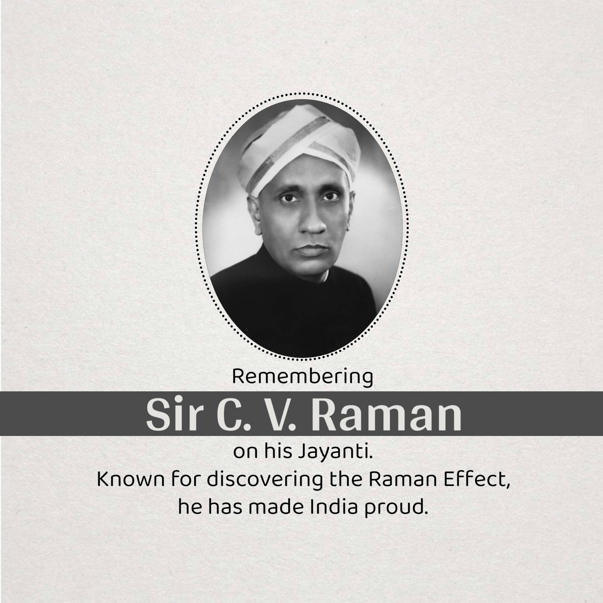 C. V. Raman Jayanti