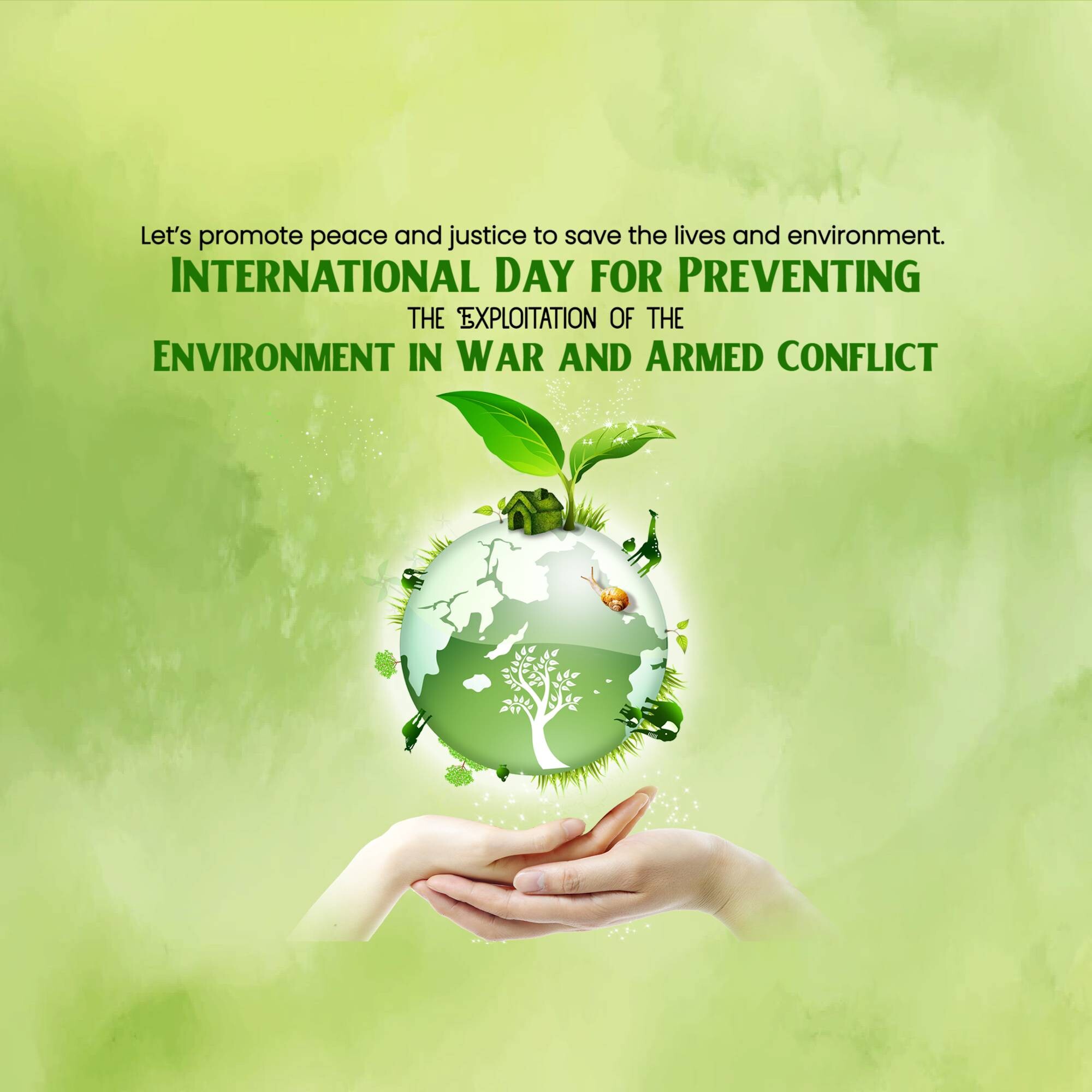 International Day for Saving Environment in War