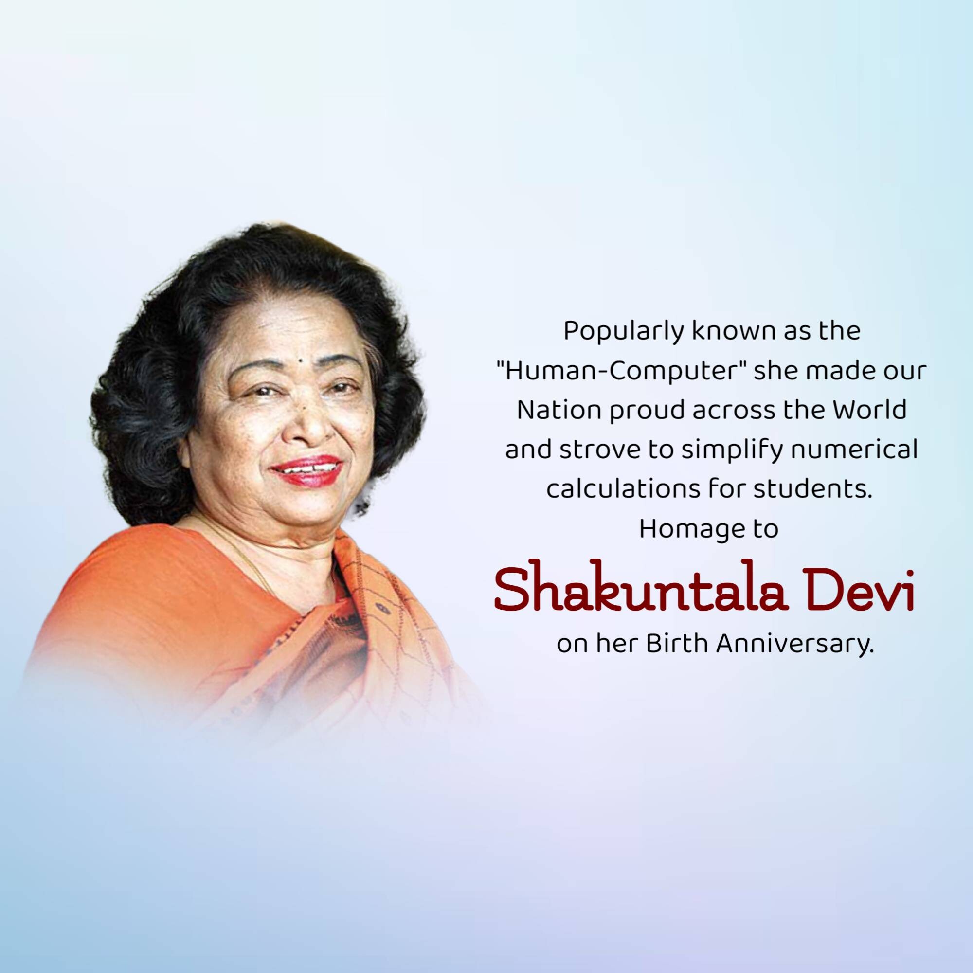 Shakuntala Devi Jayanti