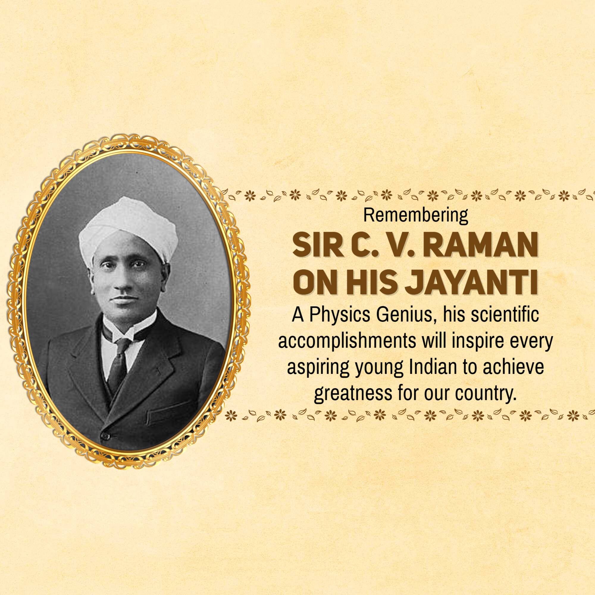 C. V. Raman Jayanti