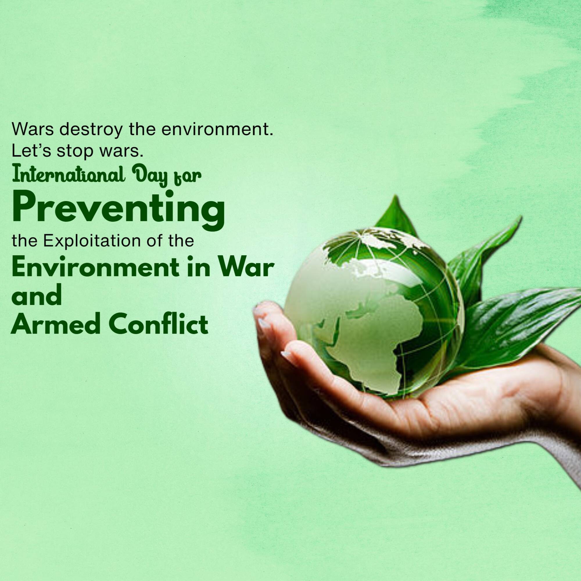International Day for Saving Environment in War