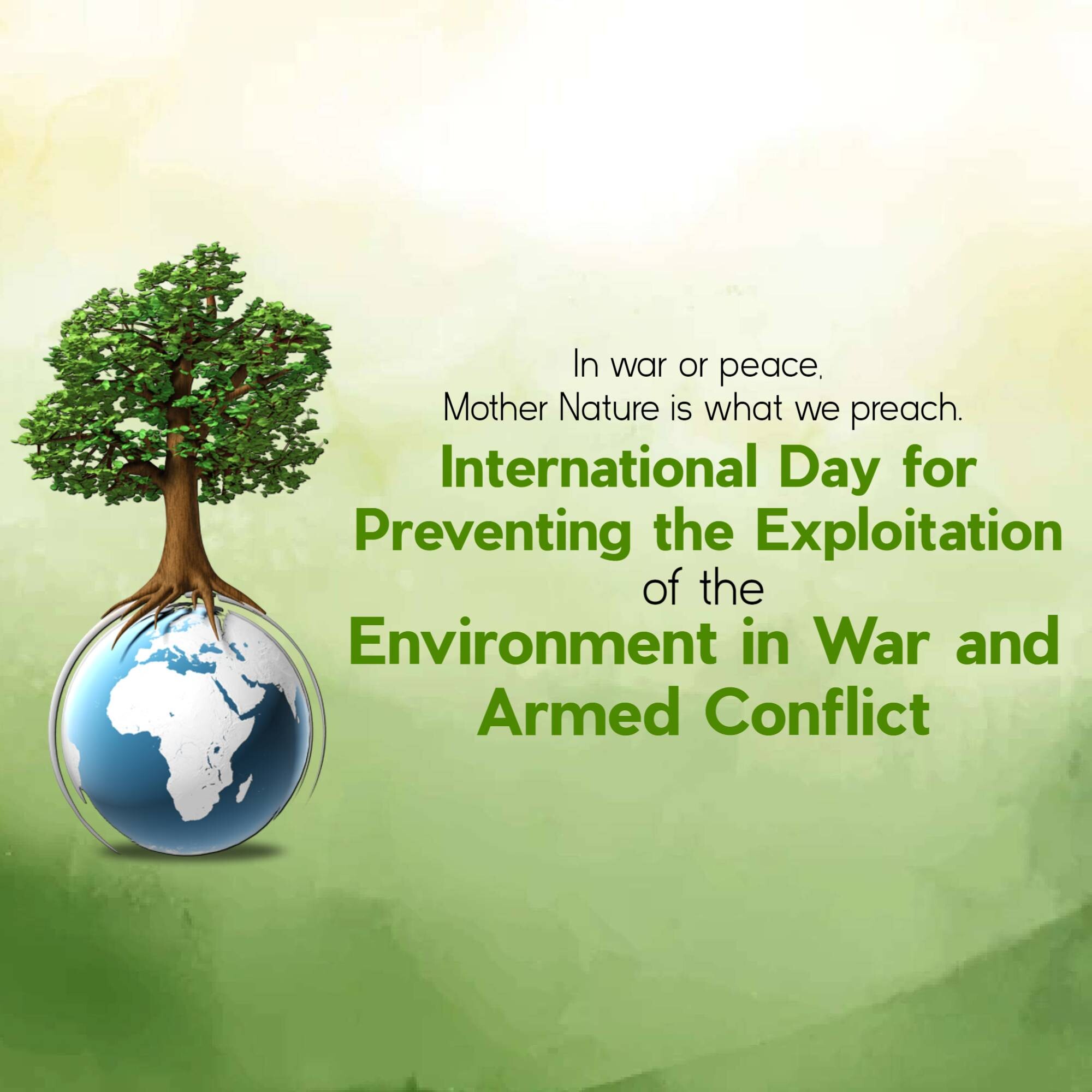 International Day for Saving Environment in War