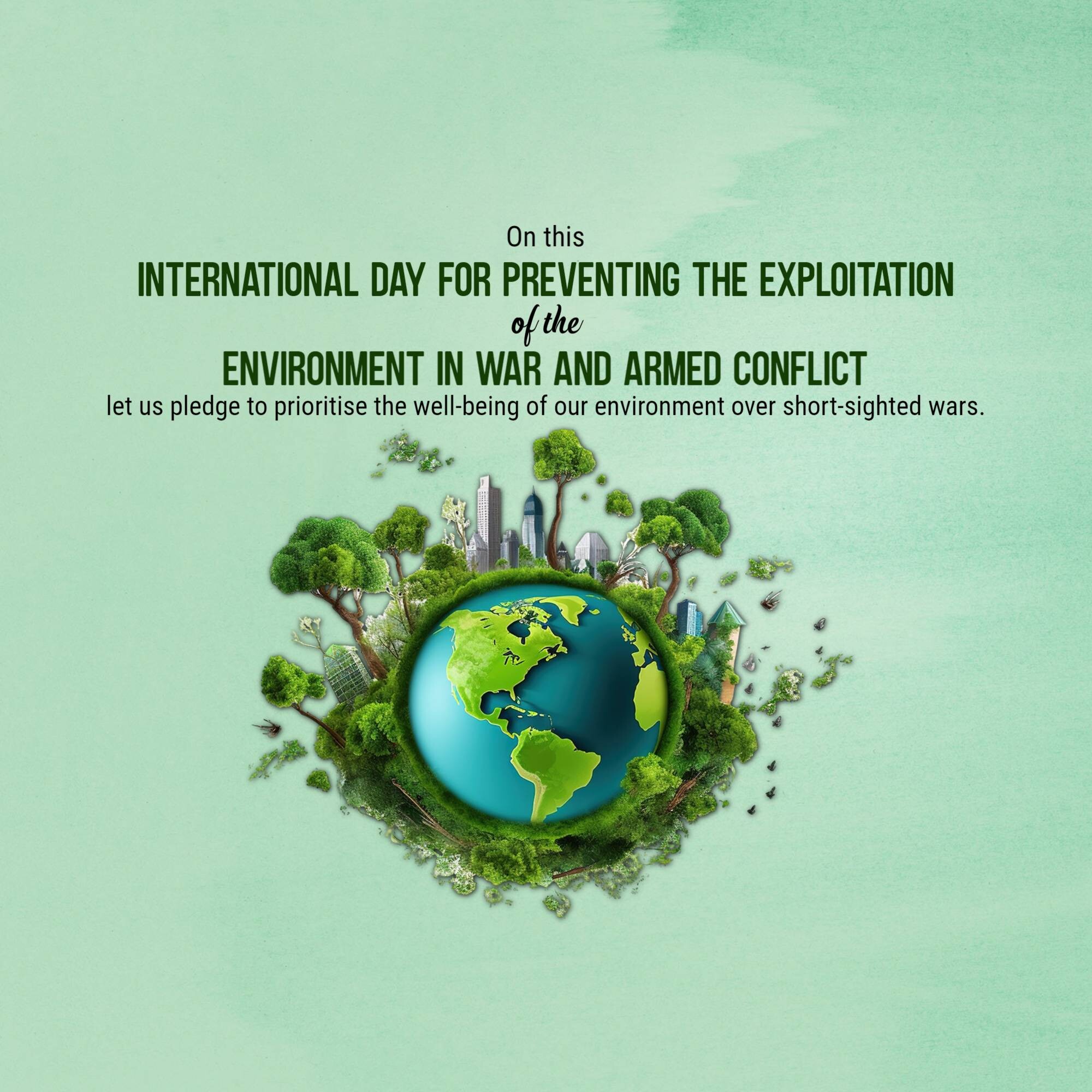 International Day for Saving Environment in War