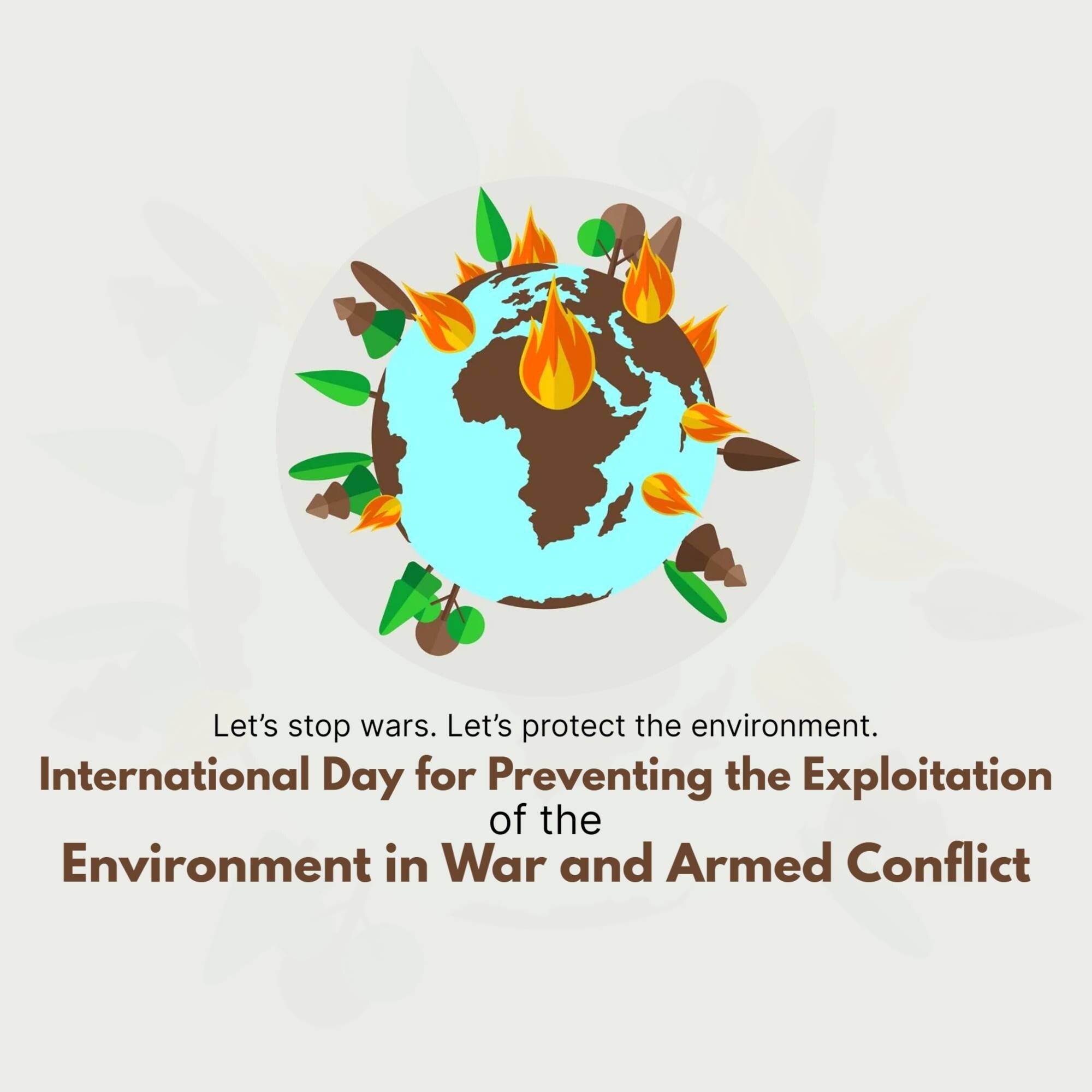 International Day for Saving Environment in War