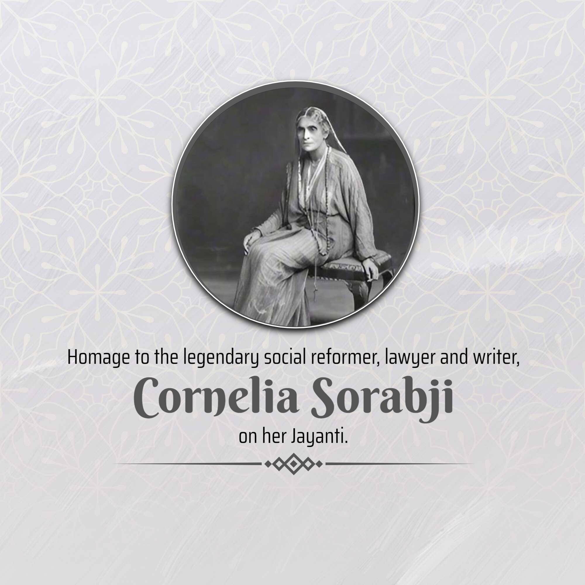 Cornelia Sorabji Jayanti